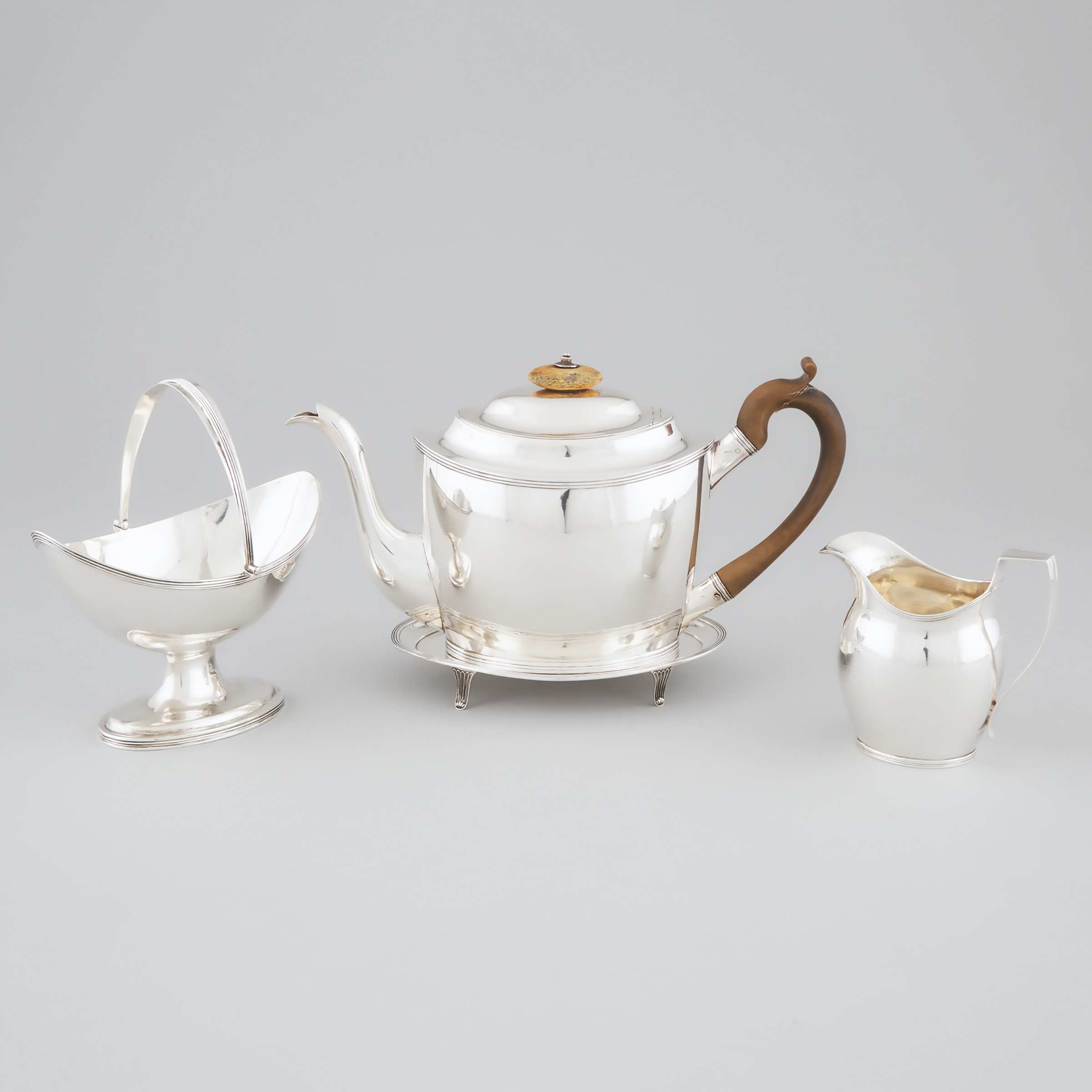 George III Silver Tea Service, Peter, Ann & William Bateman, London 1800-02