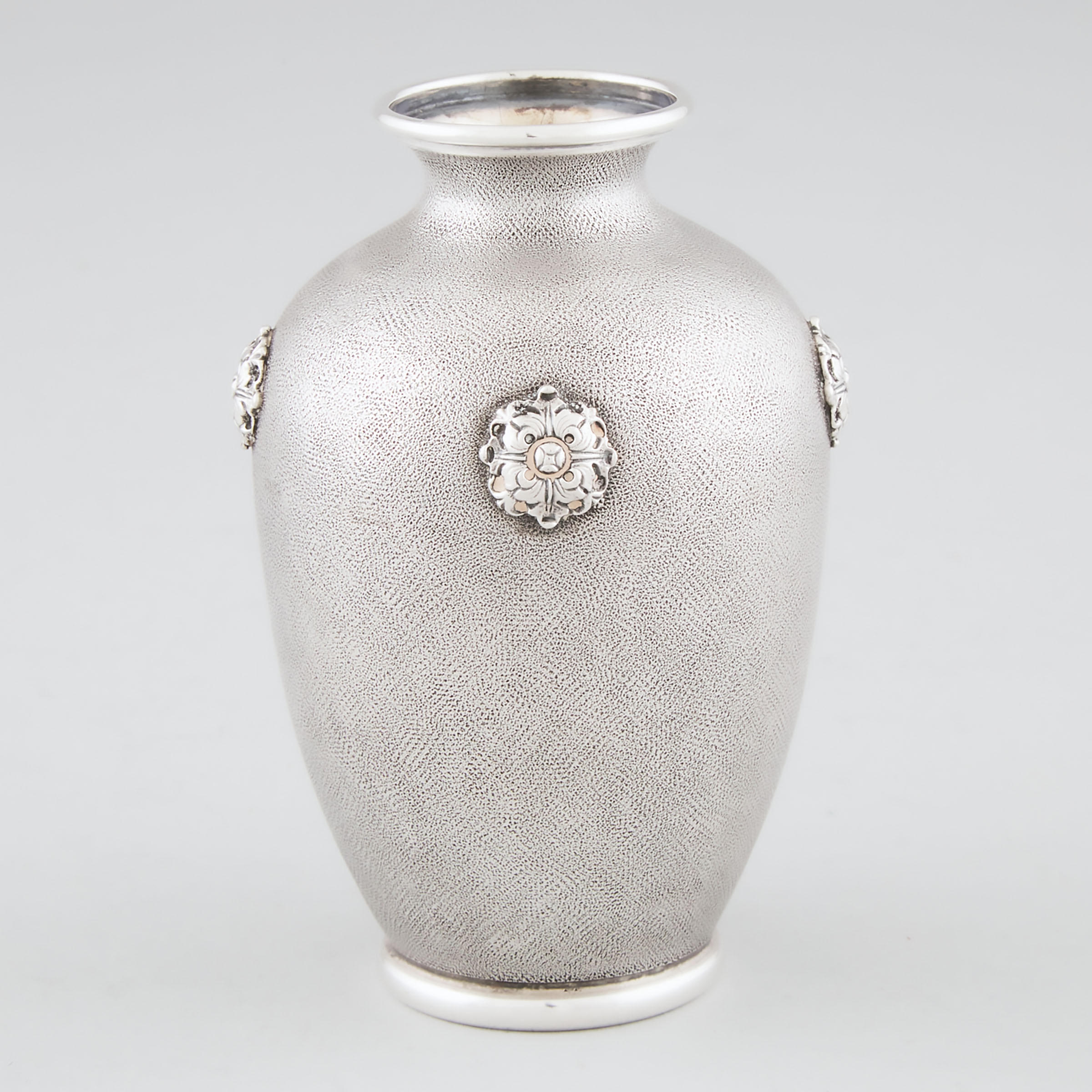 Italian Silver Small Vase, Mario Buccellati, Milan, 20th century
