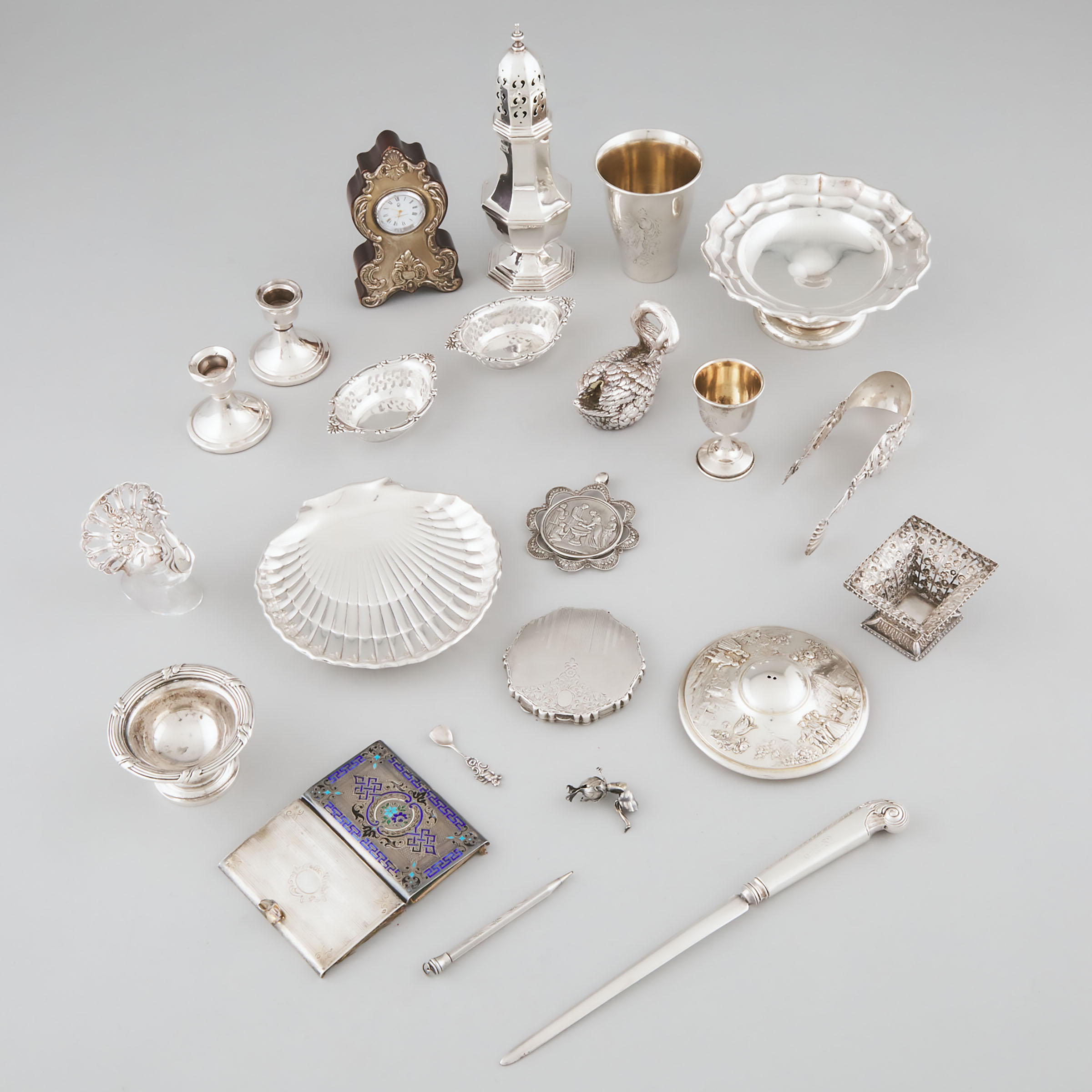 Group of Continental, English and Canadian Silver, late 19th/20th century