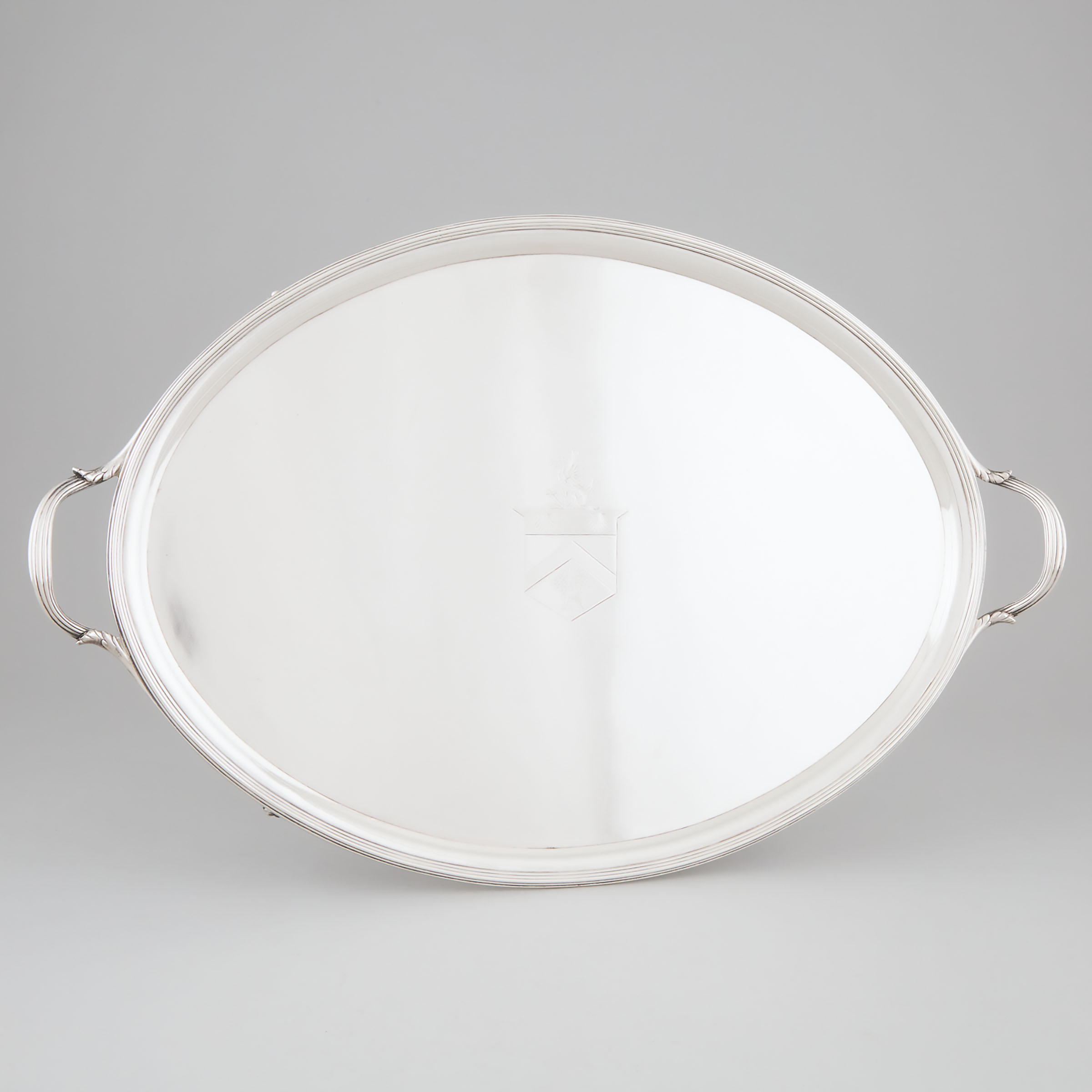 George III Silver Two-Handled Serving Tray, William Bennett, London, 1800