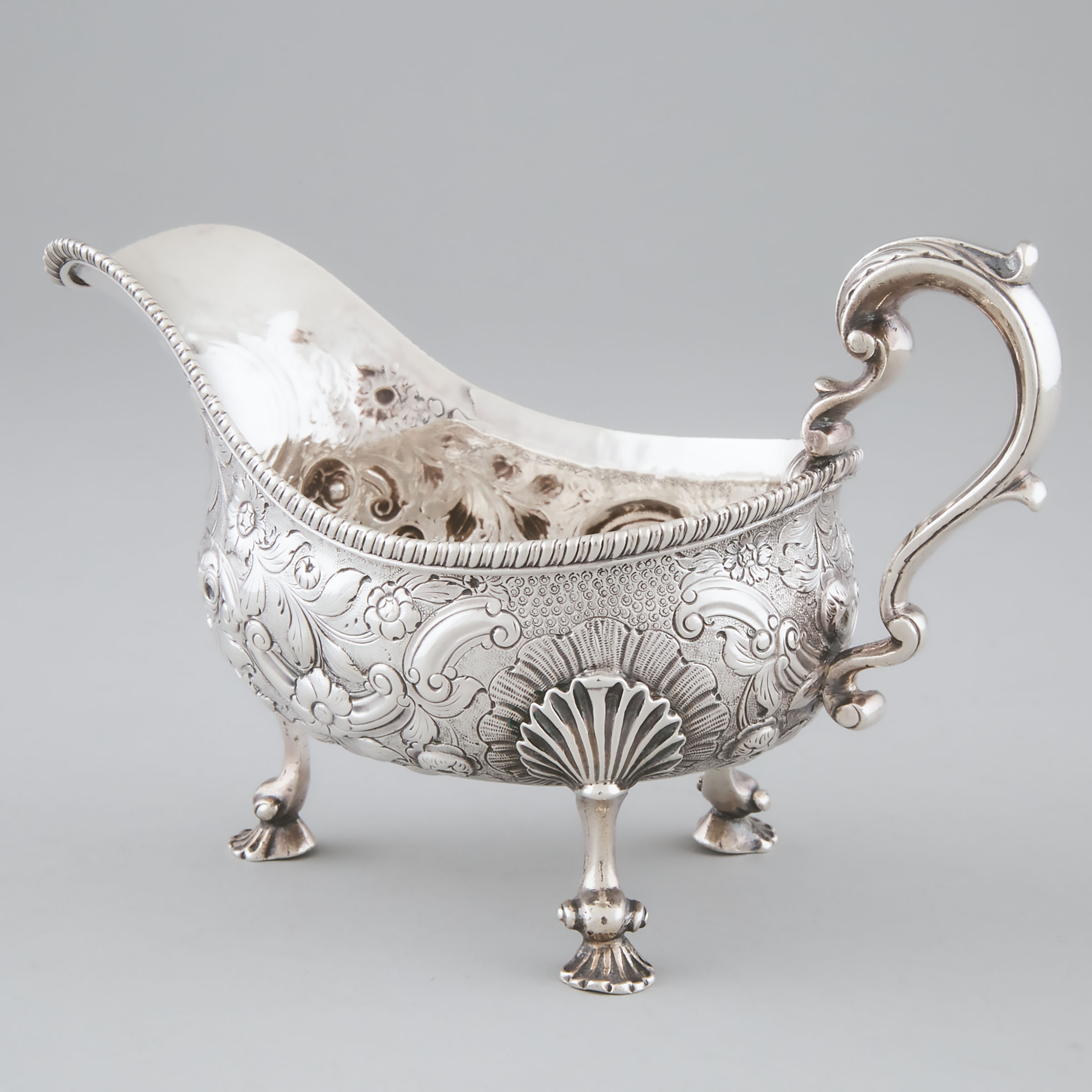 George IV Silver Sauce Boat, probably John Wakefield, London, 1826