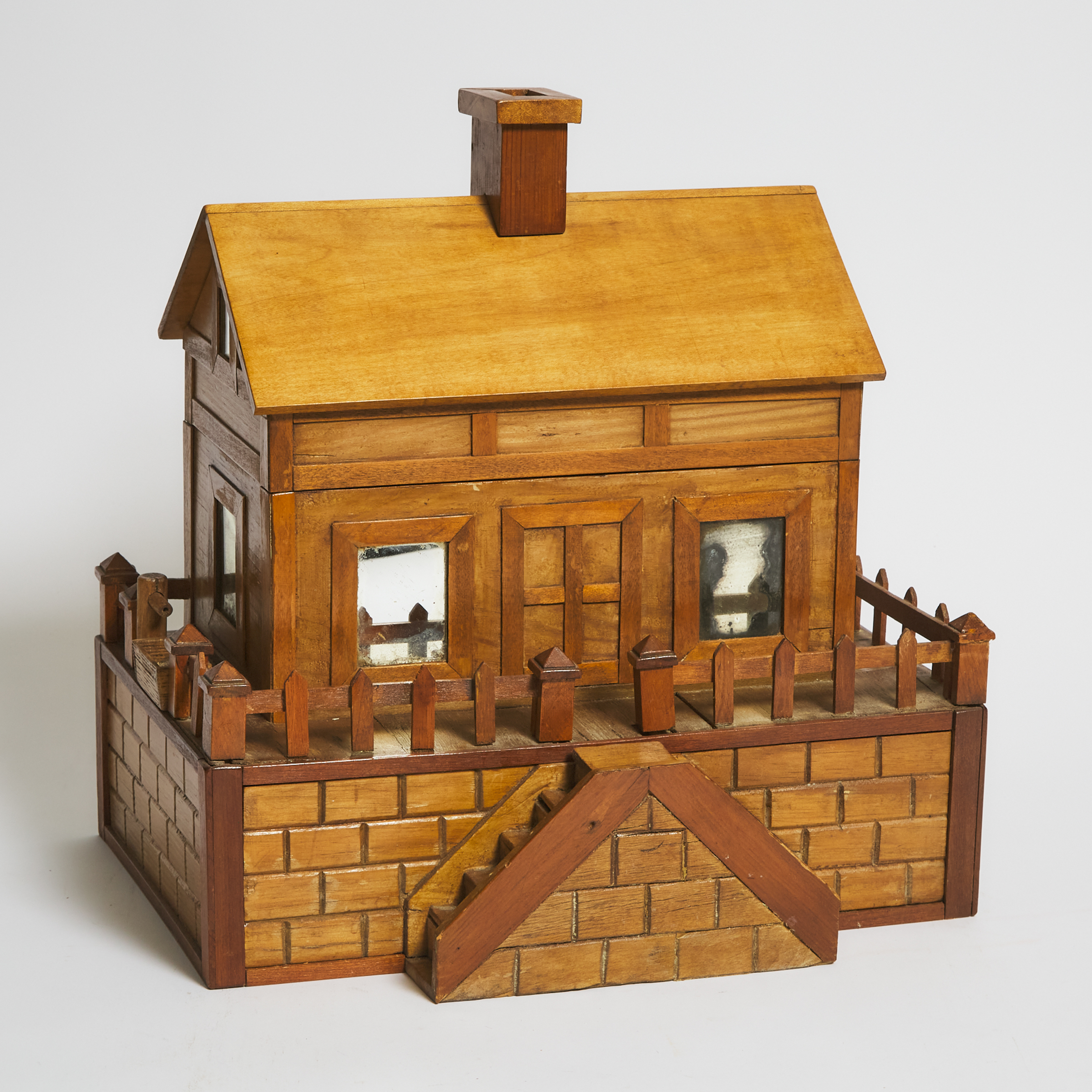Dollhouse Form Safe Box, 19th/early 20th century