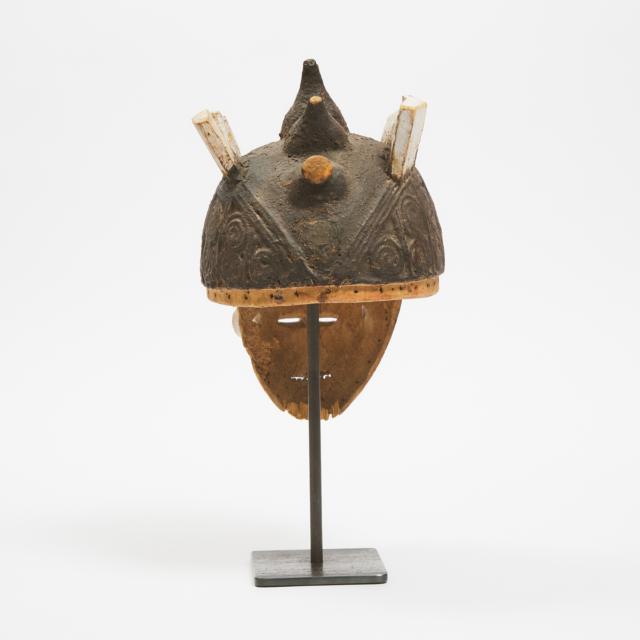 Igbo Mmwo Agbogho Maiden Spirit Helmet Mask, Nigeria, West Africa, early to mid 20th century