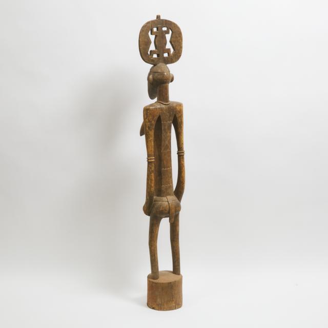 Large Senufo Carved Wood Female Figure, South Africa, 20th century