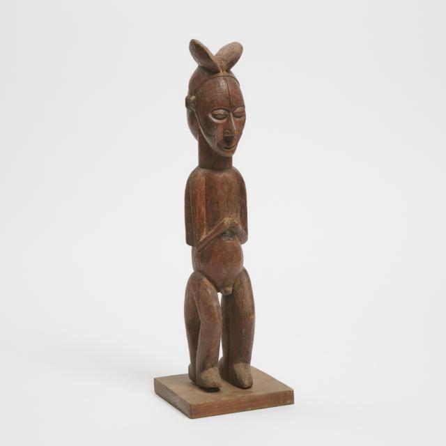 Yaka Janus Male and Female Power Figure, Democratic Republic of Congo, Central Africa, early to mid 20th century