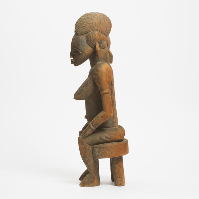 Large Senufo Seated Female Figure, South Africa, early to mid 20th century