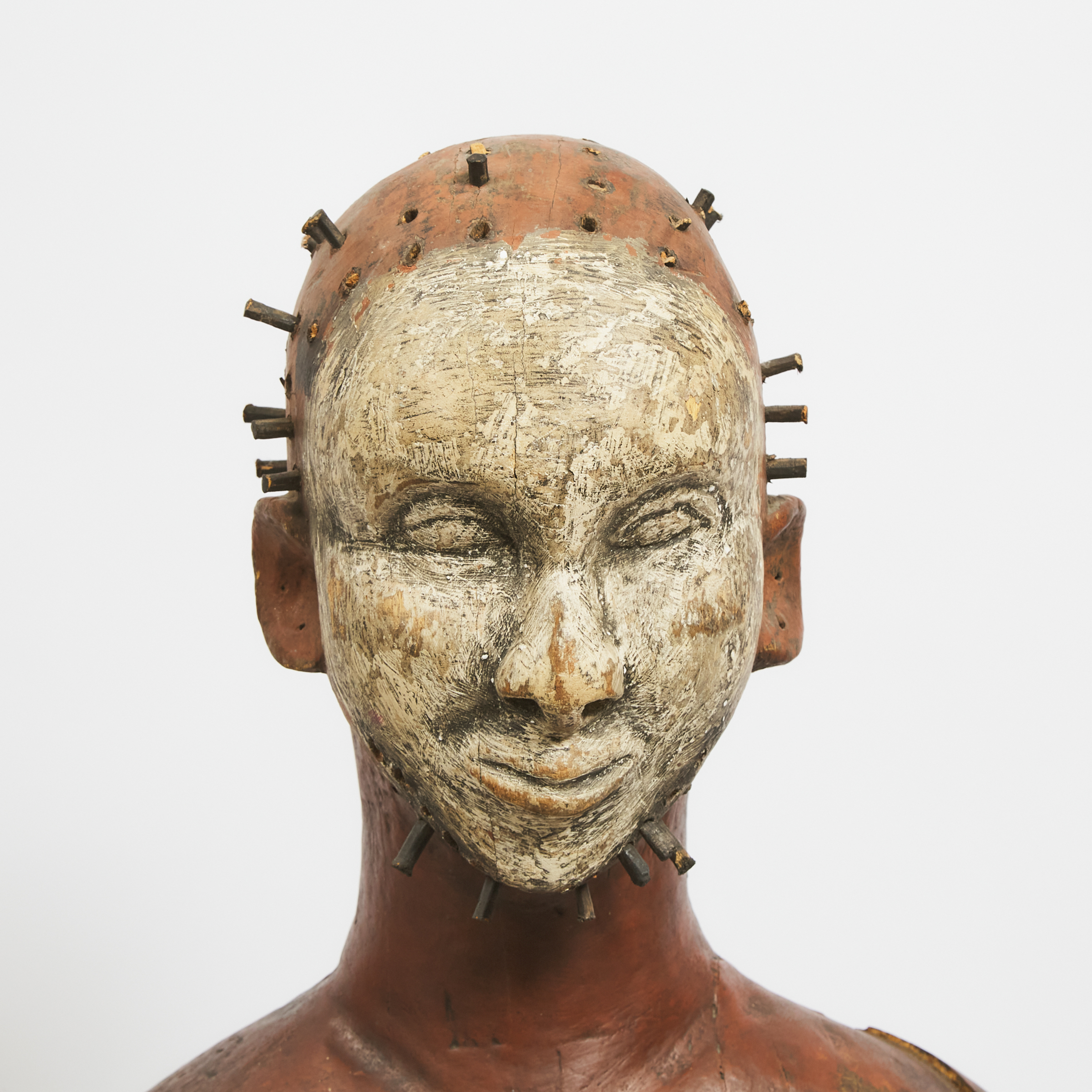 Unidentified Life Size Male Figure, possibly Kongo Fetish Figure, Democratic Republic of Congo, Africa, mid to late 20th century 