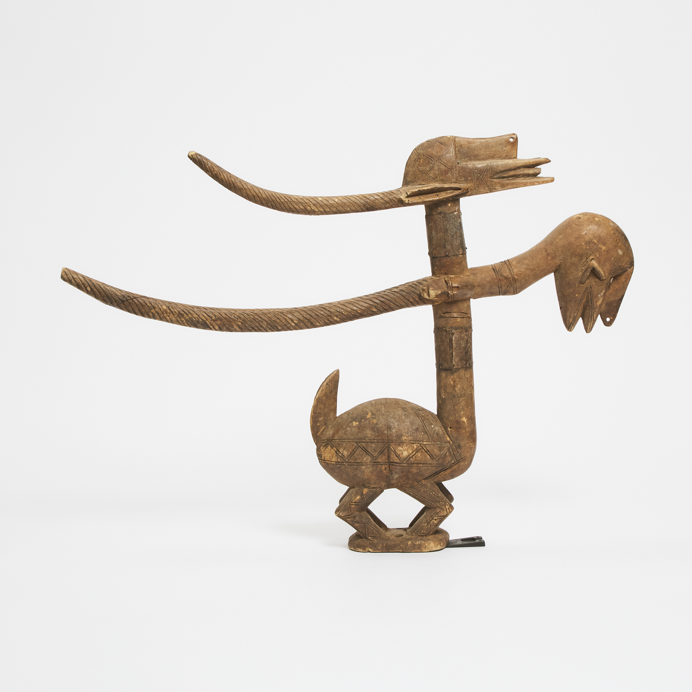 Bamana Tji Wara Antelope Headdress, Mali, West Africa, 20th century