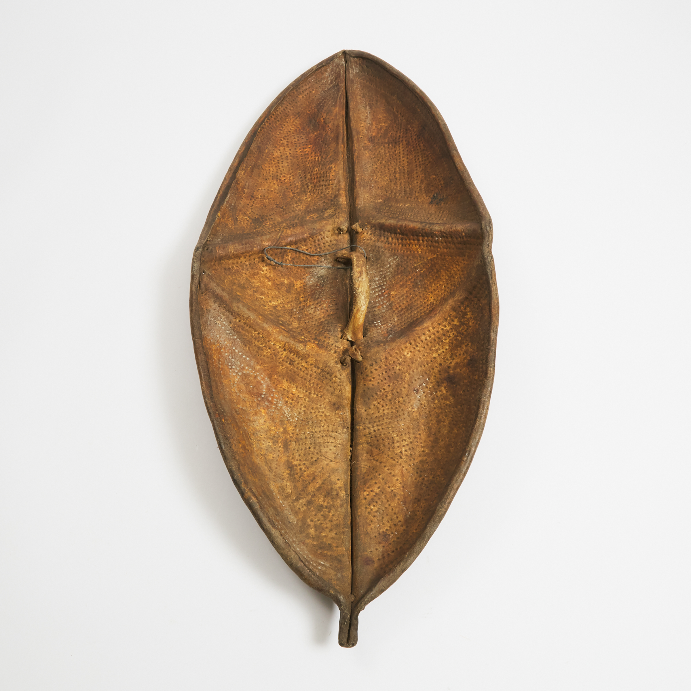 African Hide Shield, possibly Konso, Ethiopian, 19th/20th century