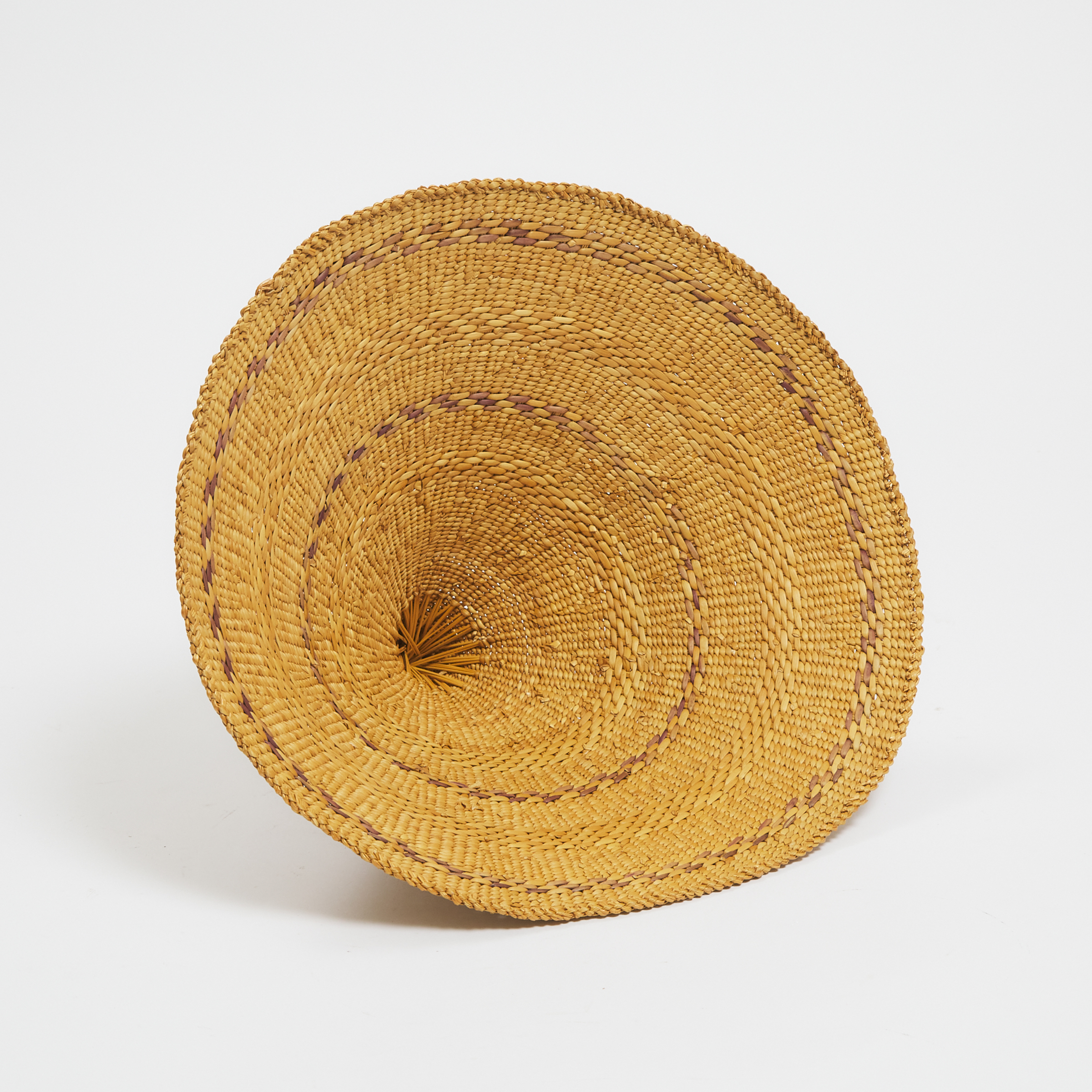 West African Fulani Style Woven Fiber Hat, mid 20th century