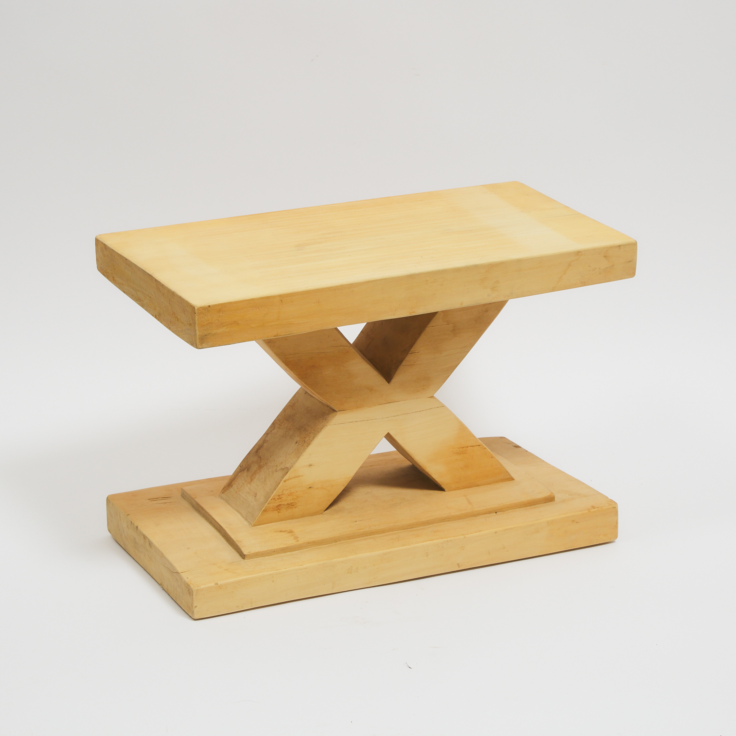 Modern African Carved Wood Stool