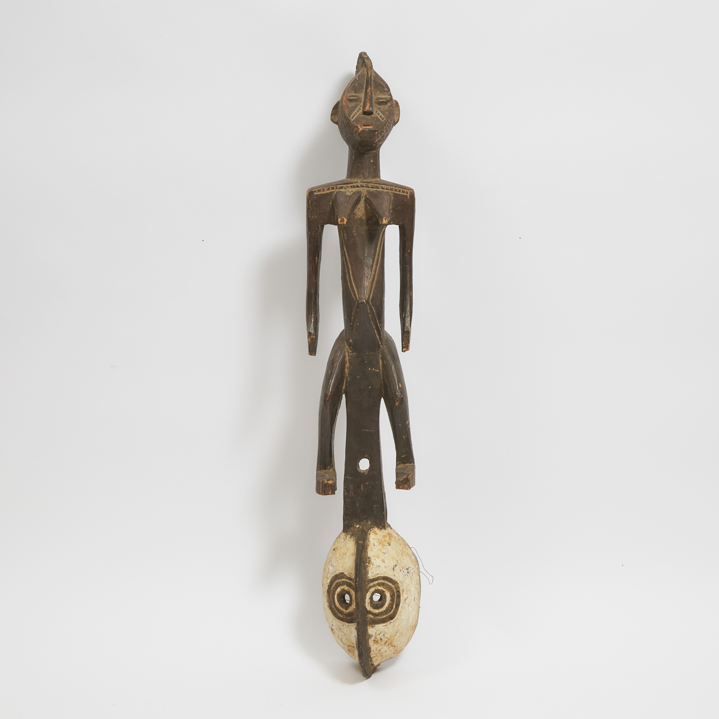 Bamana Mask with Figural Surmount, Mali, West Africa, mid to late 20th century