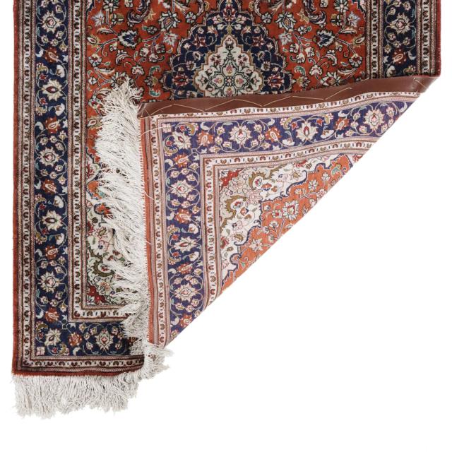 Very Fine Silk Tabriz Rug, Persian, c.1980