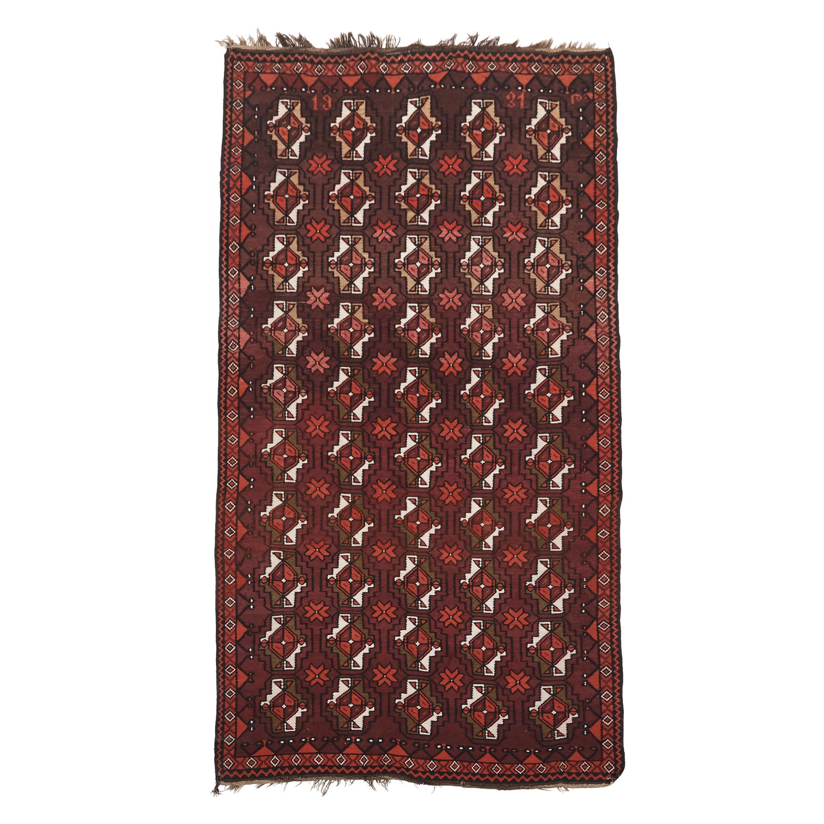 Caucasian Armenian Kelim Long Rug, dated 1931