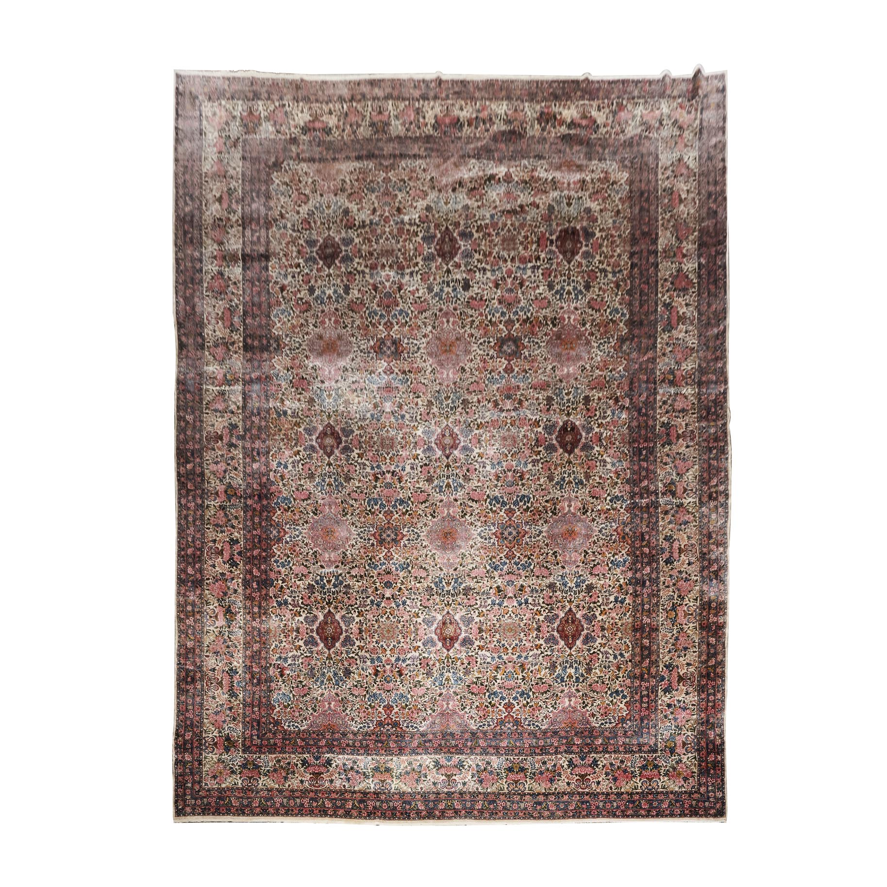 Very Large Lavar Kerman Carpet, Persian, c.1910/20