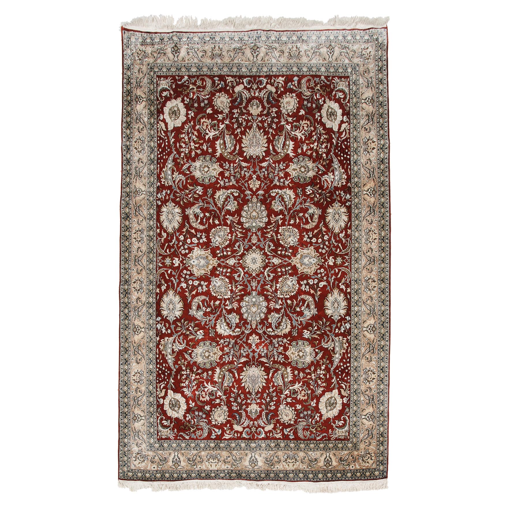 Chinese Silk Qum Design Carpet, c.1960/70