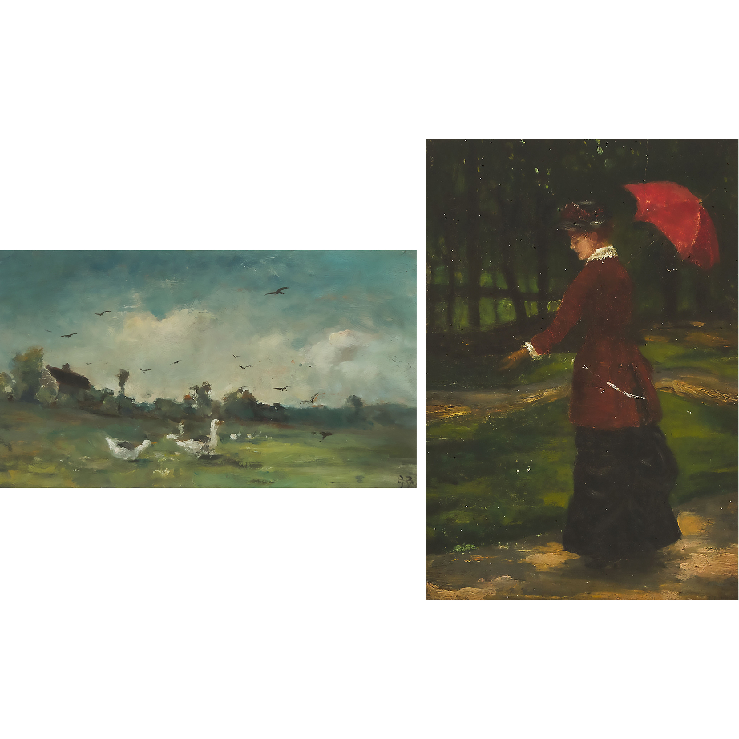 George A. Boyle (1826-1899); Unknown artist, follower of Pierre-Auguste Renoir (1841-1919)