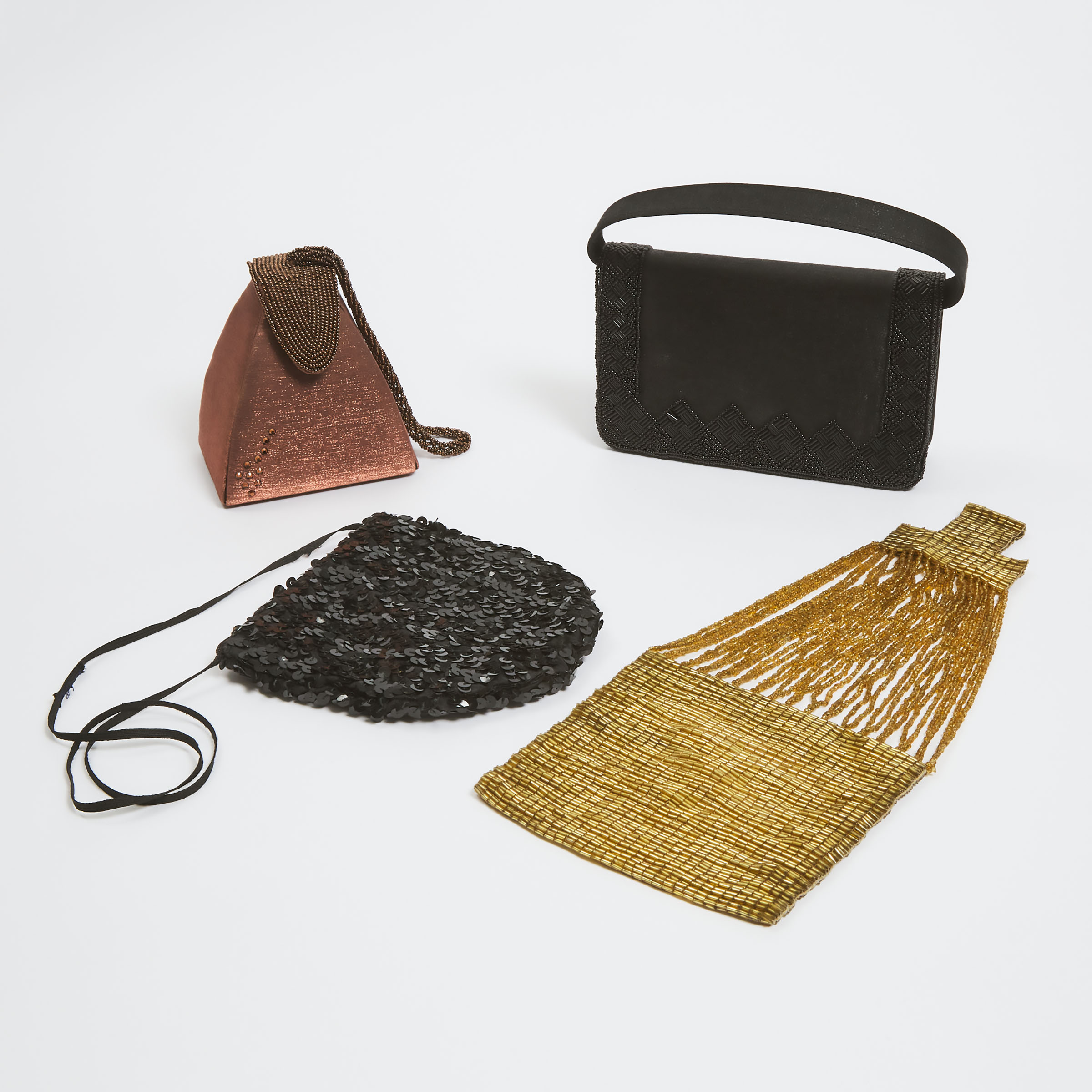 Four Beaded or Sequined Evening Bags