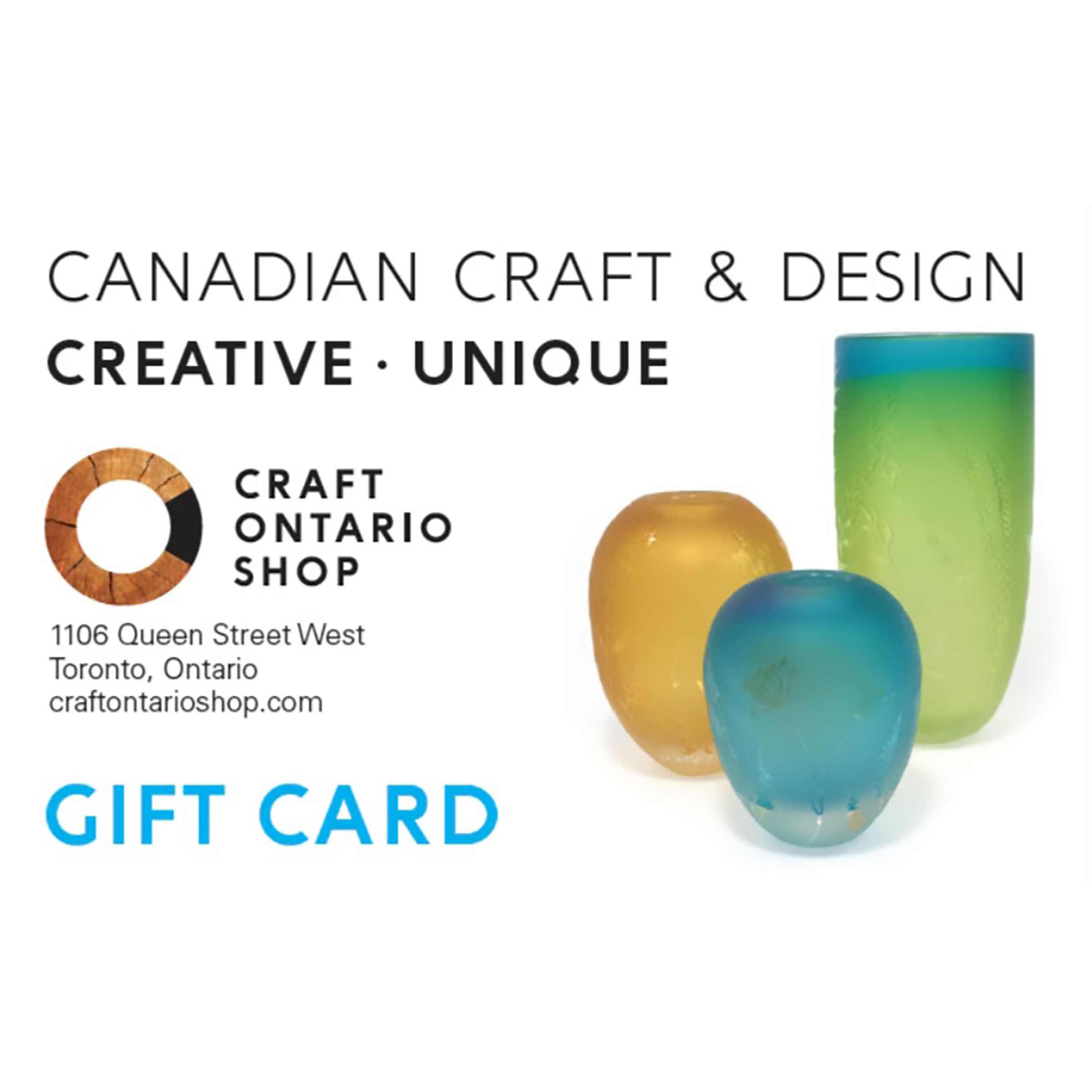 Craft Ontario Shop Gift Certificate for One Hundred Dollars
