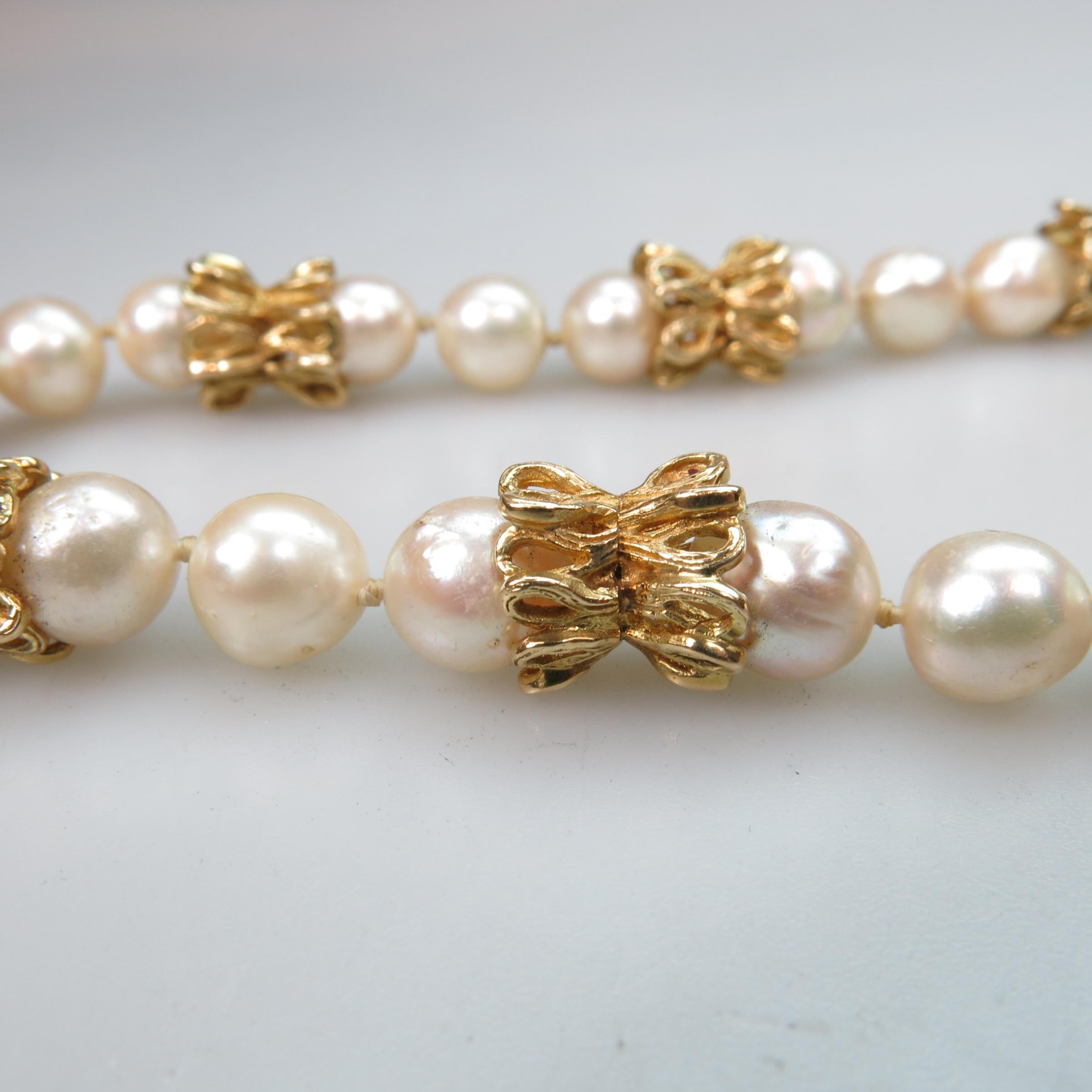 Single Endless Strand Of Cultured Baroque Pearls