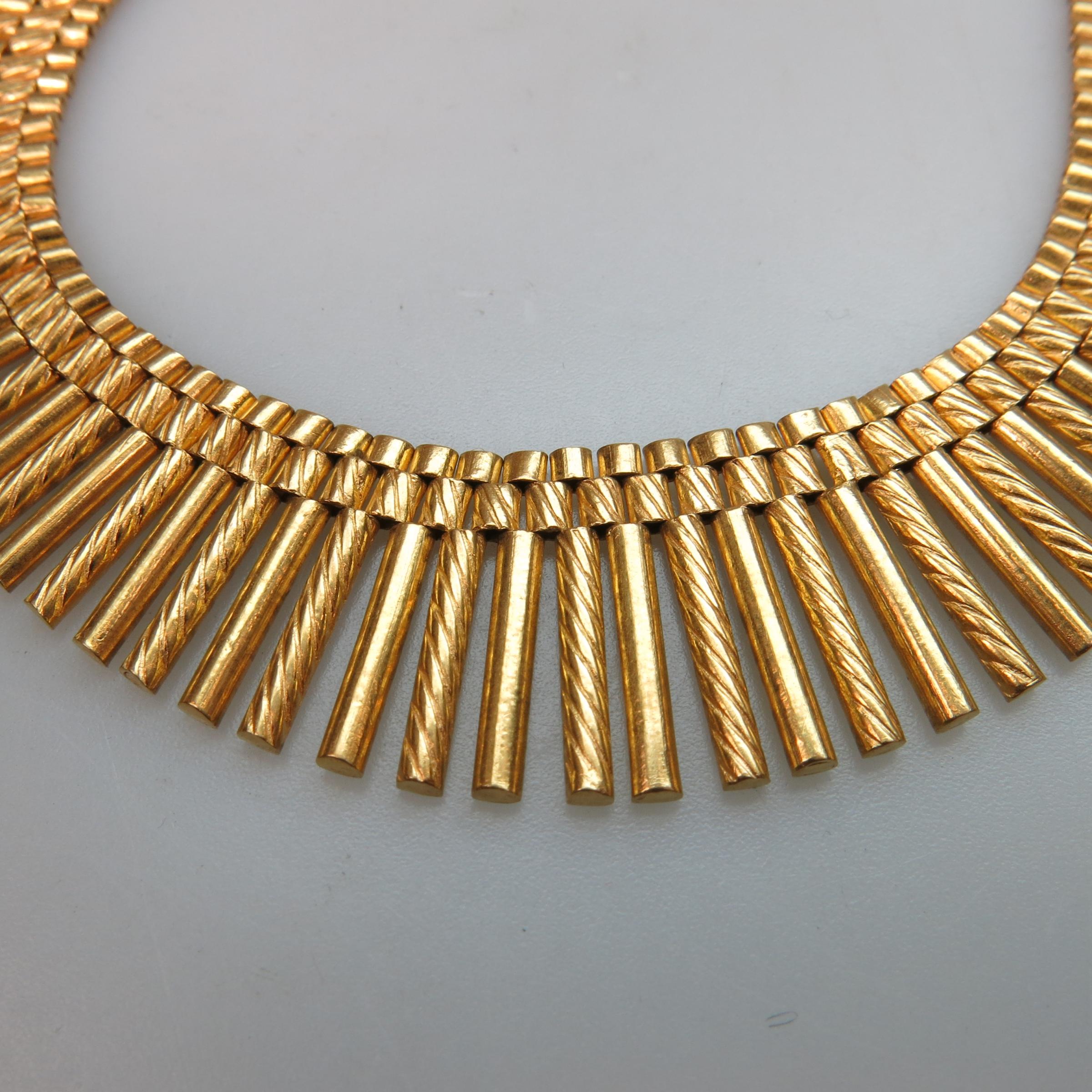 18k Yellow Gold Fringe Necklace