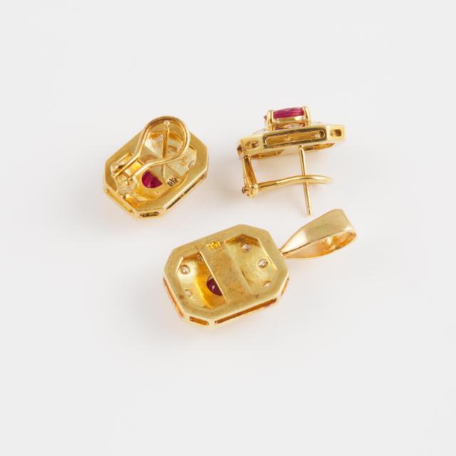 3-Piece 18k Yellow Gold Suite