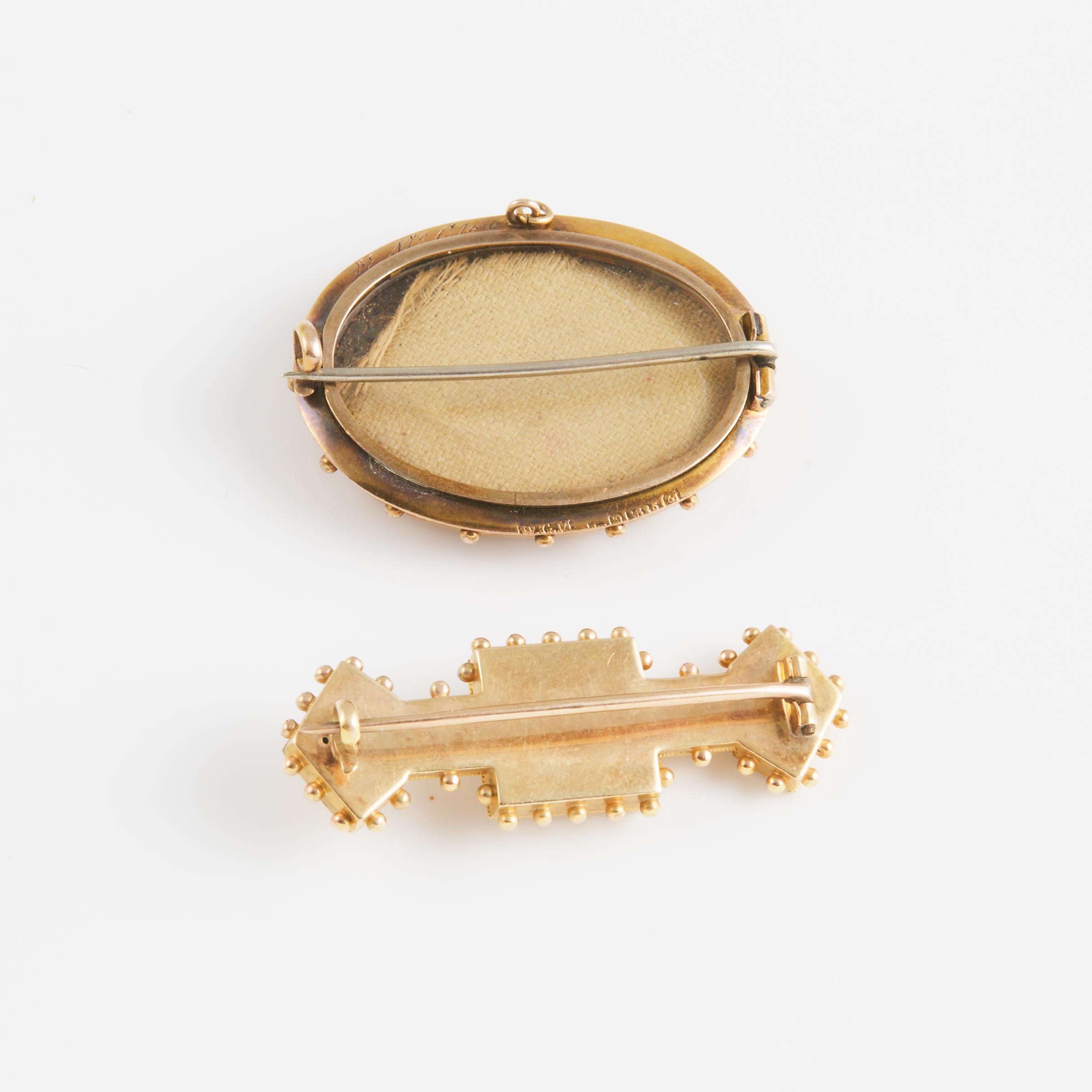 18k & 15k Yellow Gold Brooches