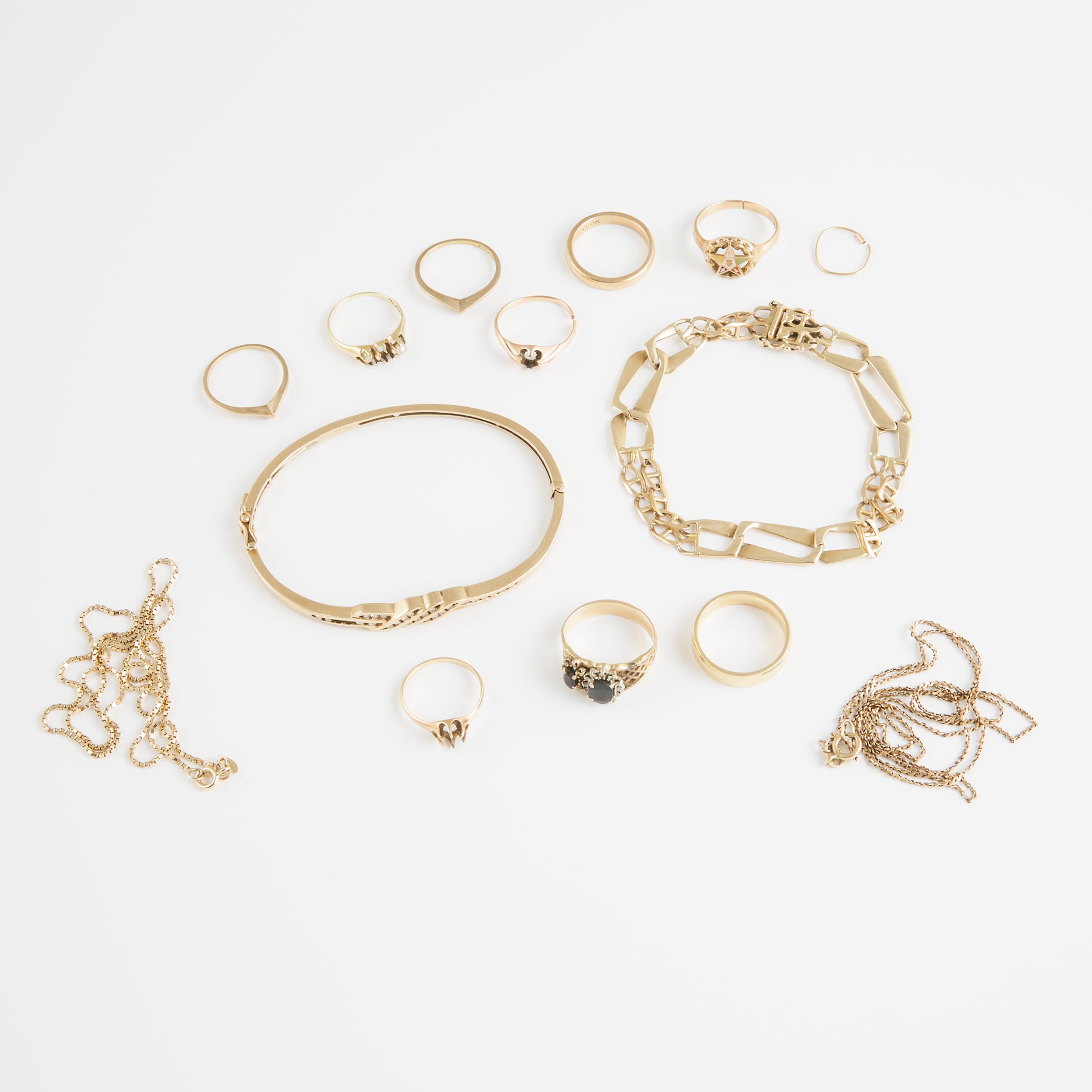 Group Of Gold Jewellery