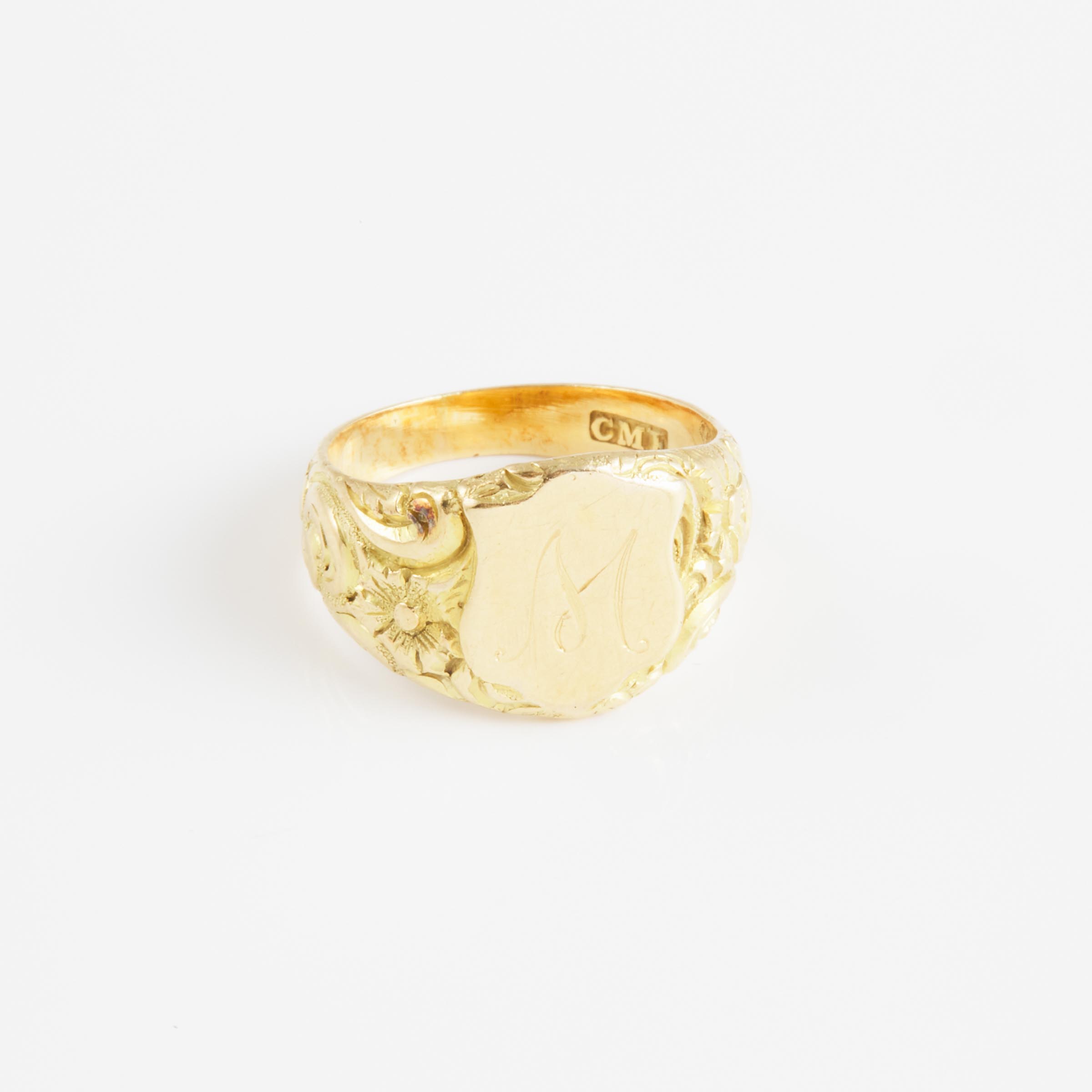 Men's 14k Yellow Gold Signet Ring