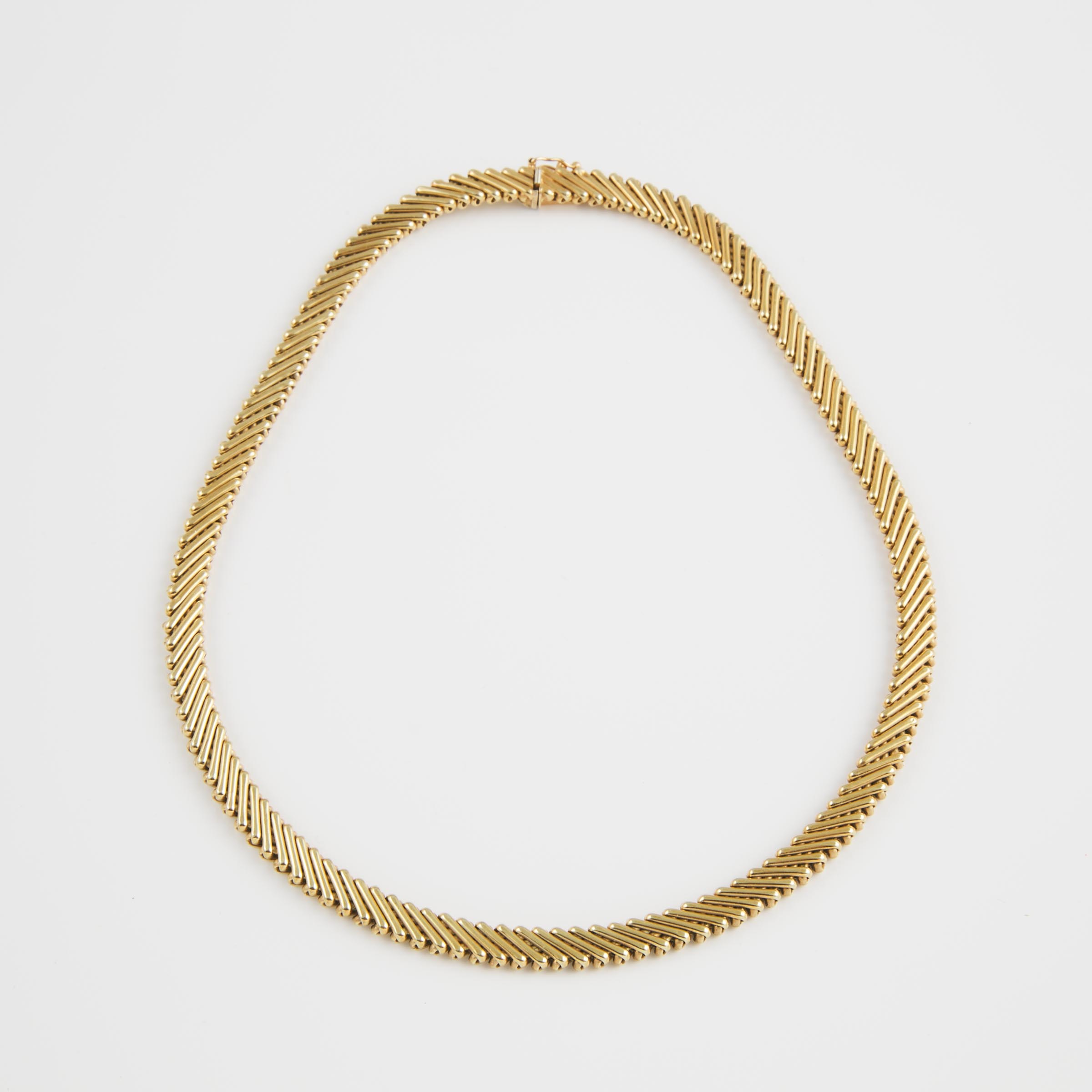 Italian 14k Yellow Gold Link Necklace