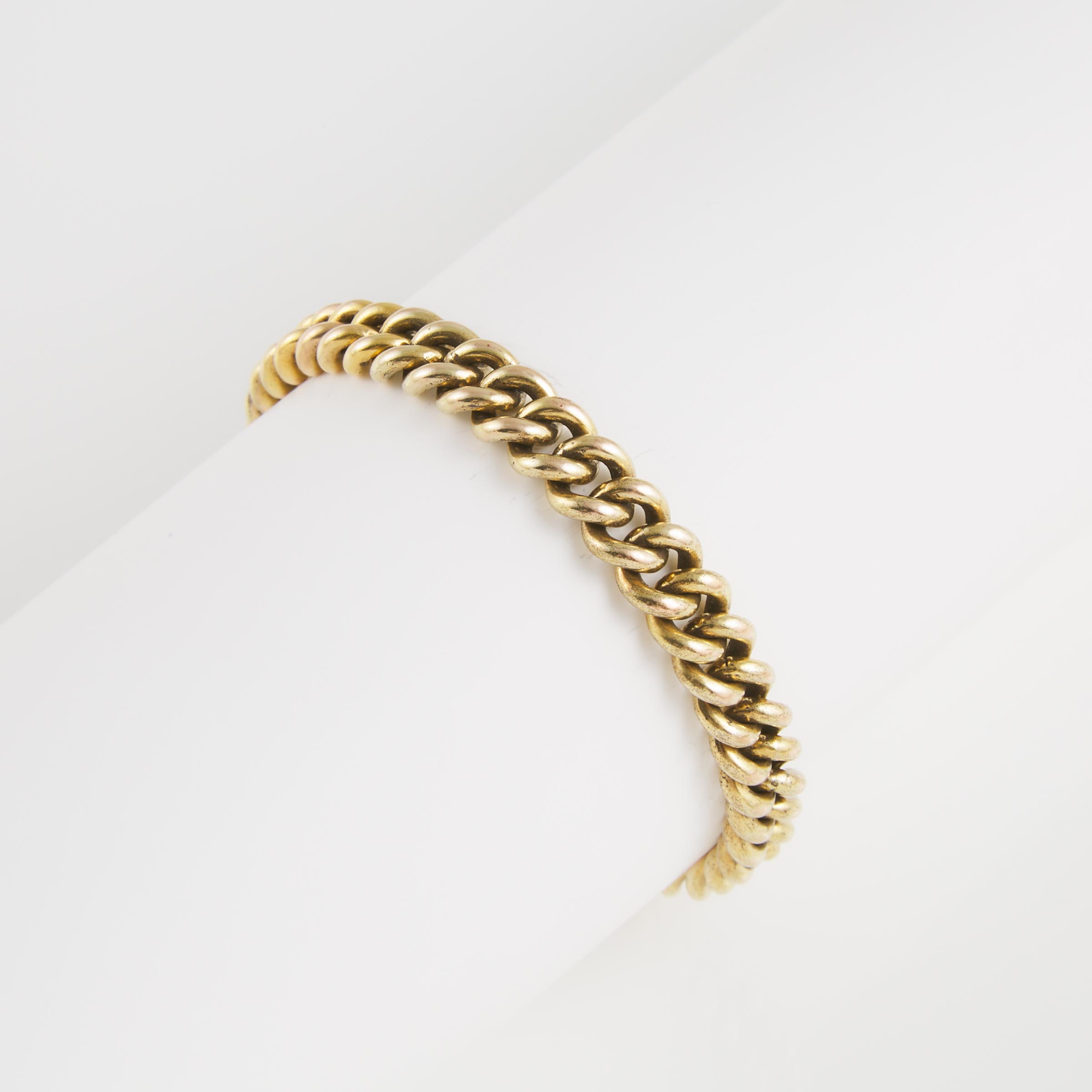 Polish 14k Yellow Gold Curb Link Bracelet