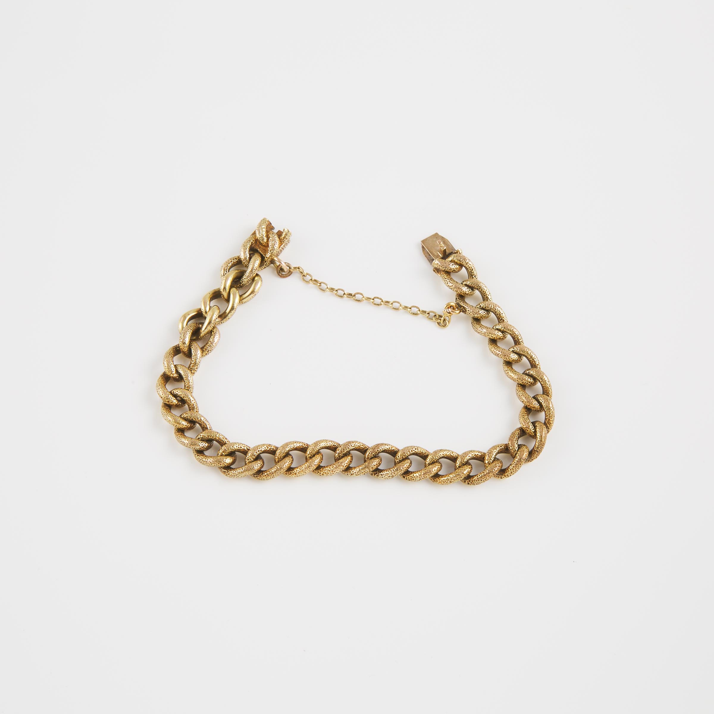14k Yellow Gold Curb Link Bracelet