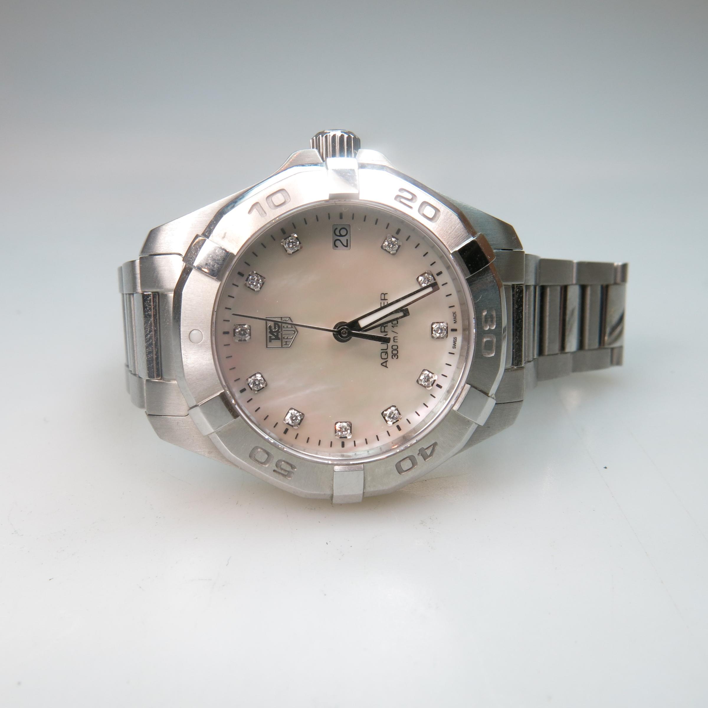 Lady's Tag/Heuer Aquaracer Wristwatch With Date