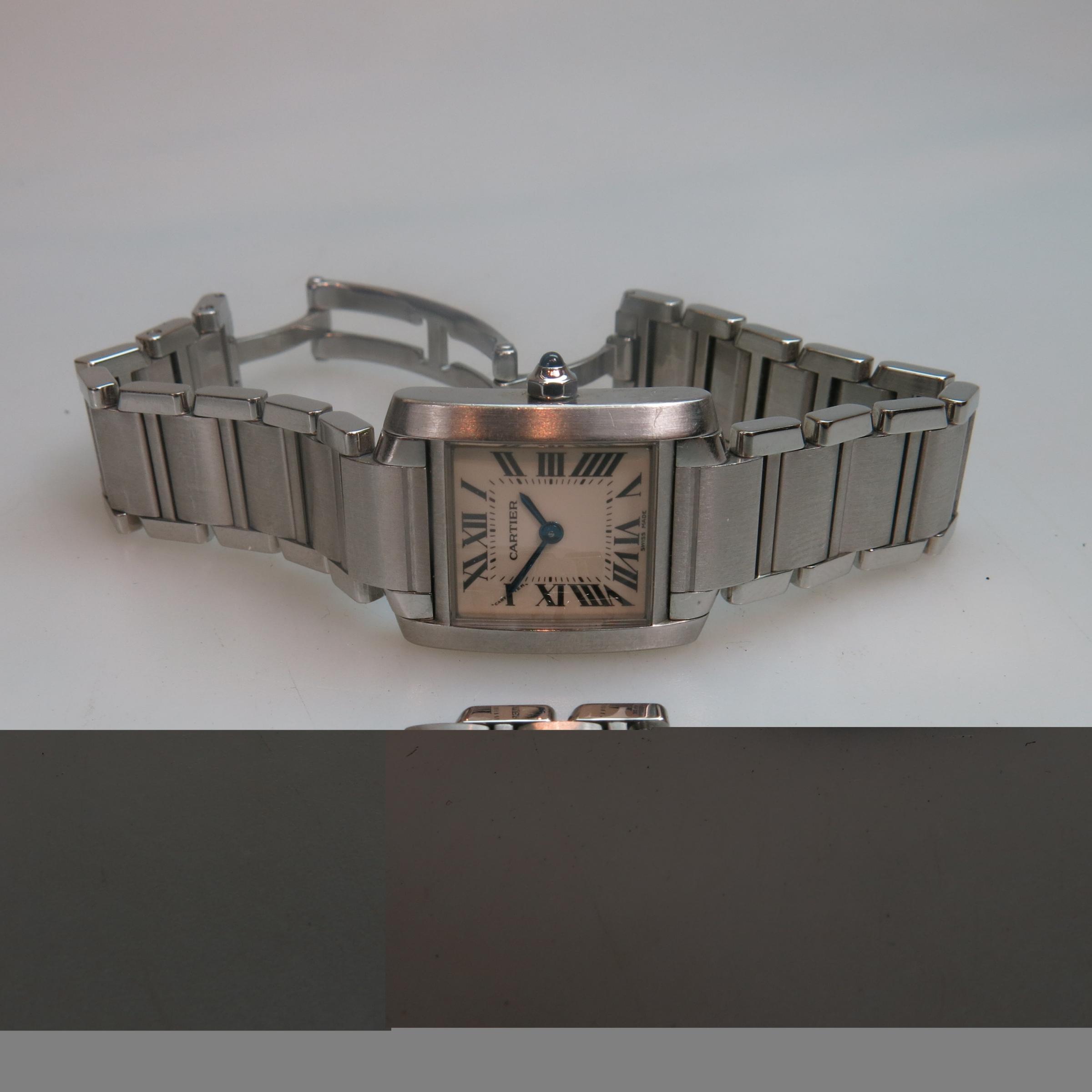 Lady's Cartier Tank Francaise Wristwatch