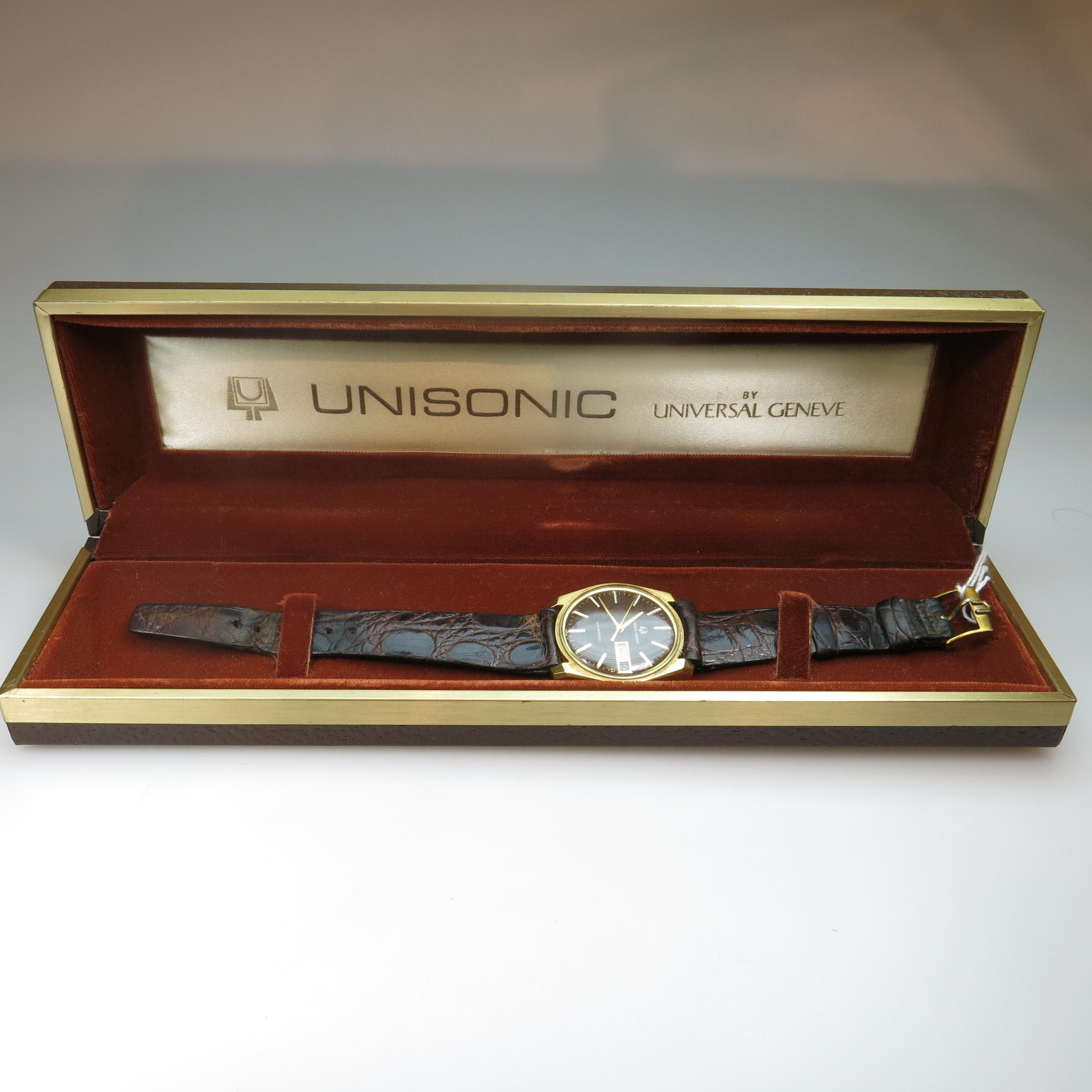 Universal Geneve Unisonic Wristwatch, With Day And Date