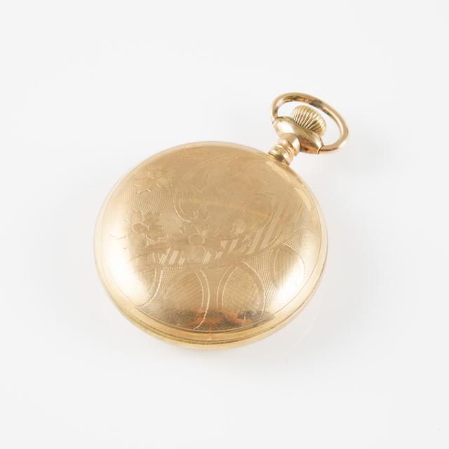 Waltham 'Canadian Pacific' Openface Stem Wind Pocket Watch