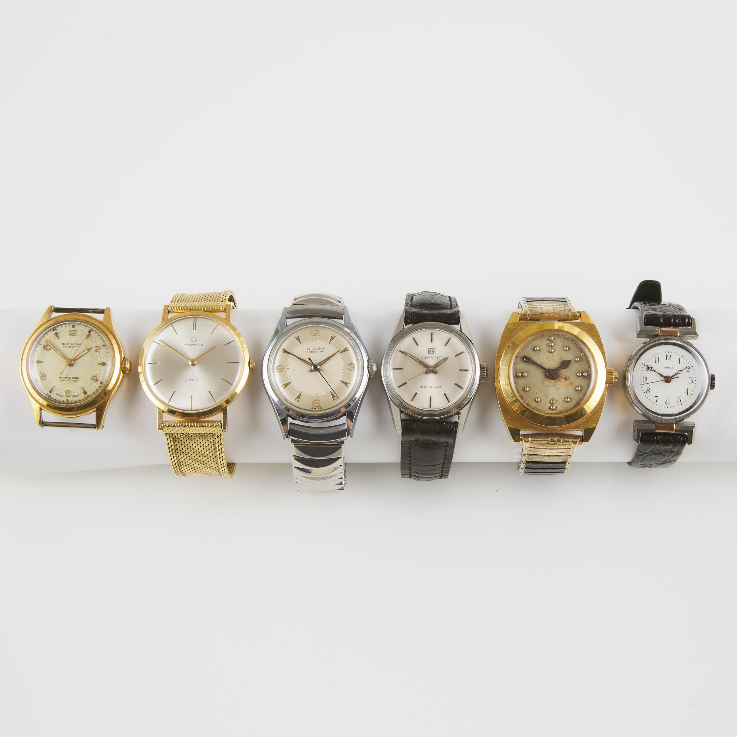 6 Various Wristwatches