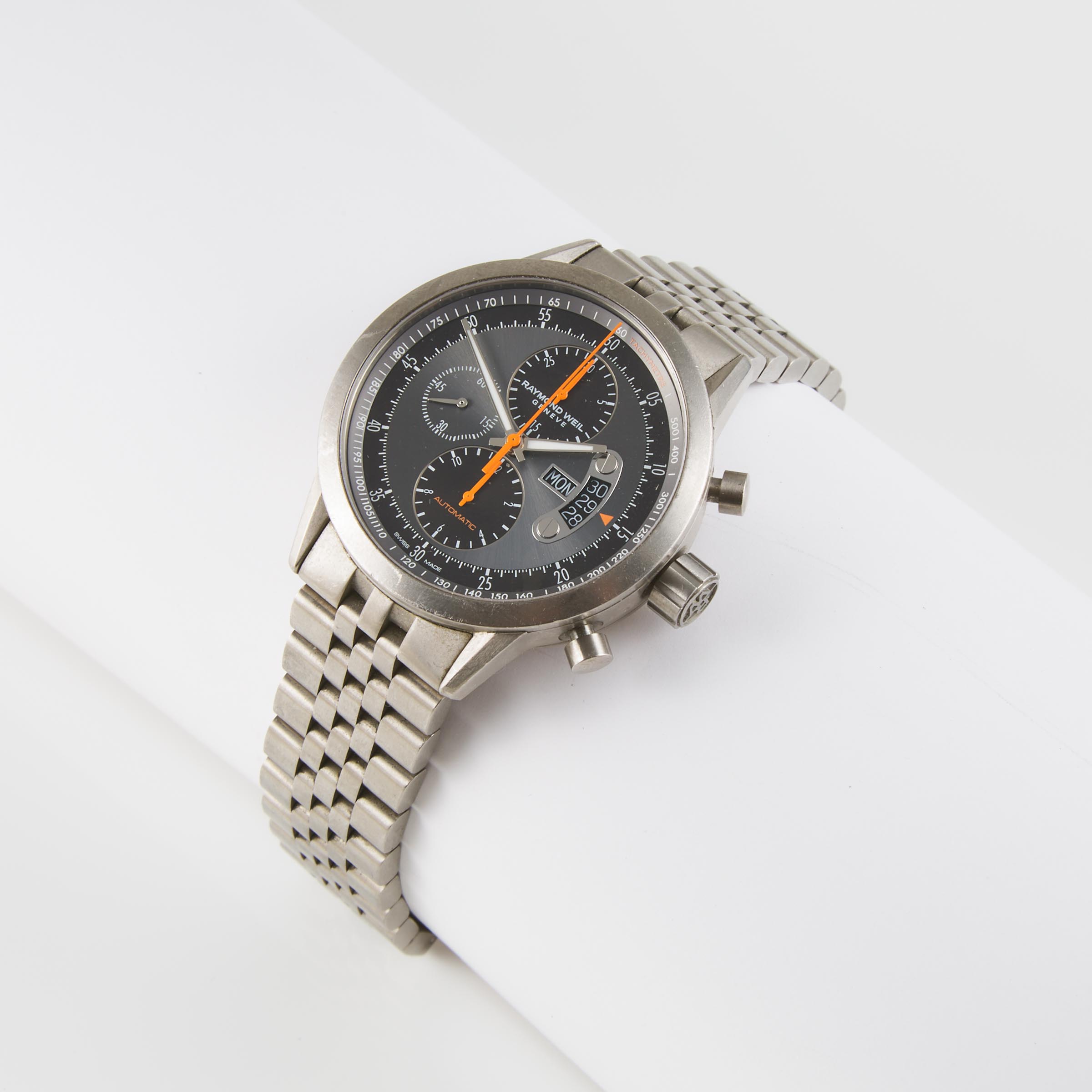 Raymond Weil 'Freelancer' Wristwatch With Day, Date & Chronograph