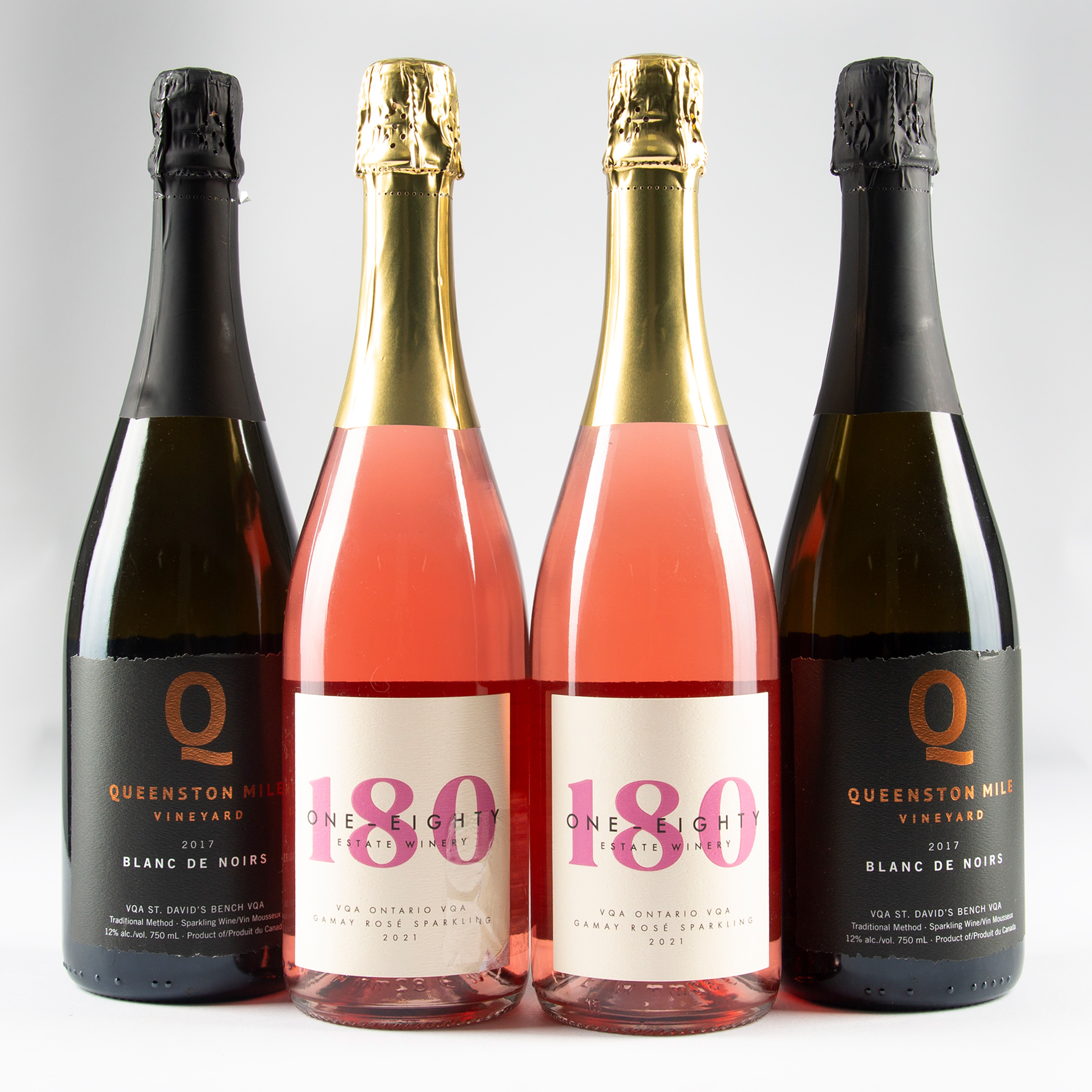 ONE-EIGHTY ESTATE GAMAY ROSÉ SPARKLING 2021 (1)
ONE-EIGHTY ESTATE GAMAY ROSÉ SPARKLING 2021 (1)
QUEENSTON MILE VINEYARD PINOT NOIR BLANC DE NOIRS 2017 (1)
QUEENSTON MILE VINEYARD PINOT NOIR BLANC DE NOIRS 2017 (1)