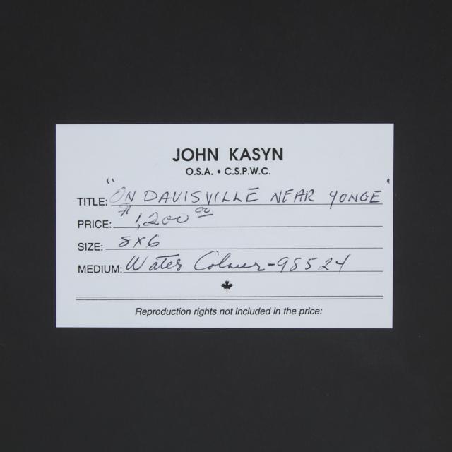 John Kasyn, OSA (1926-2008), Canadian