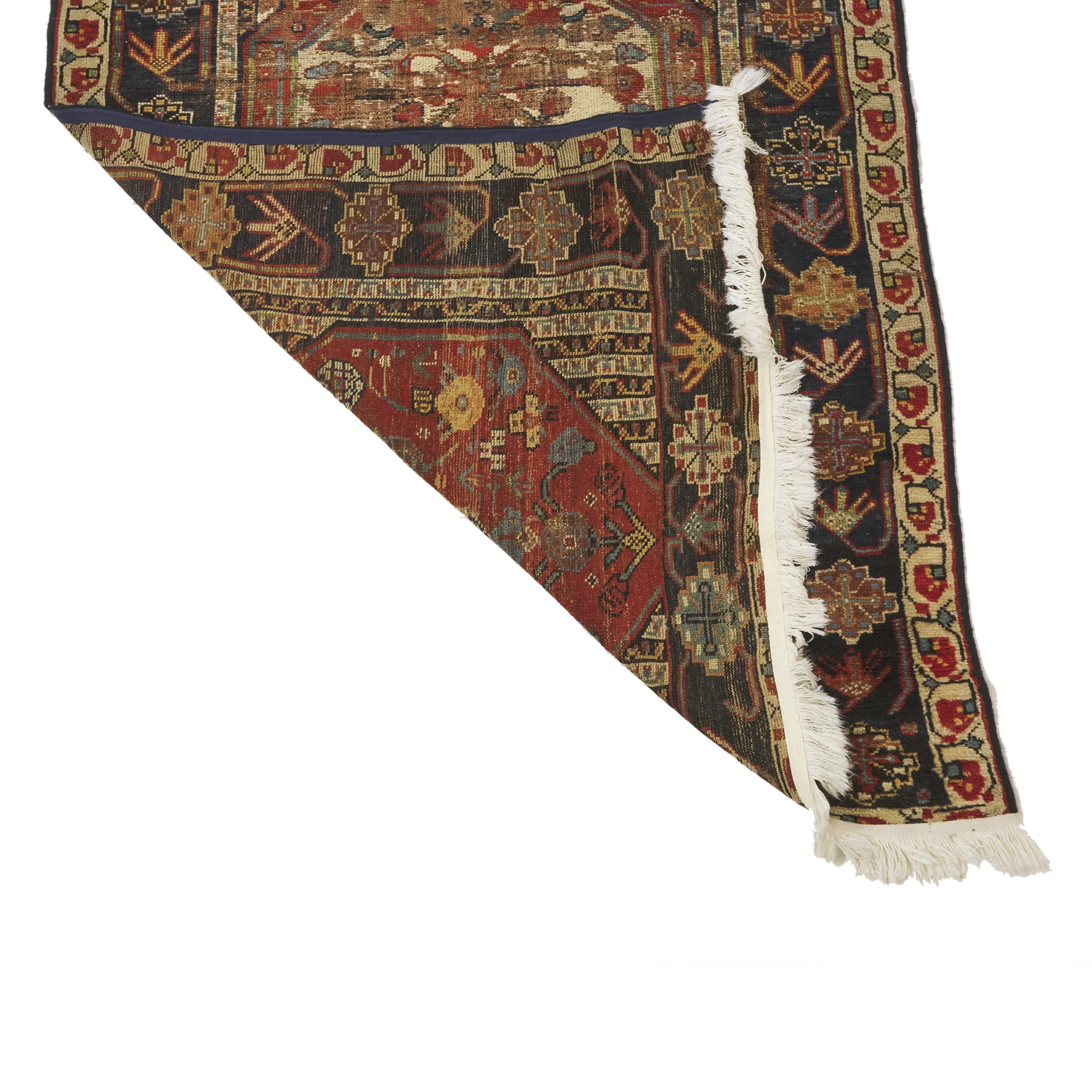 Tribal Khamseh Long Rug, Persian, c.1890/1900