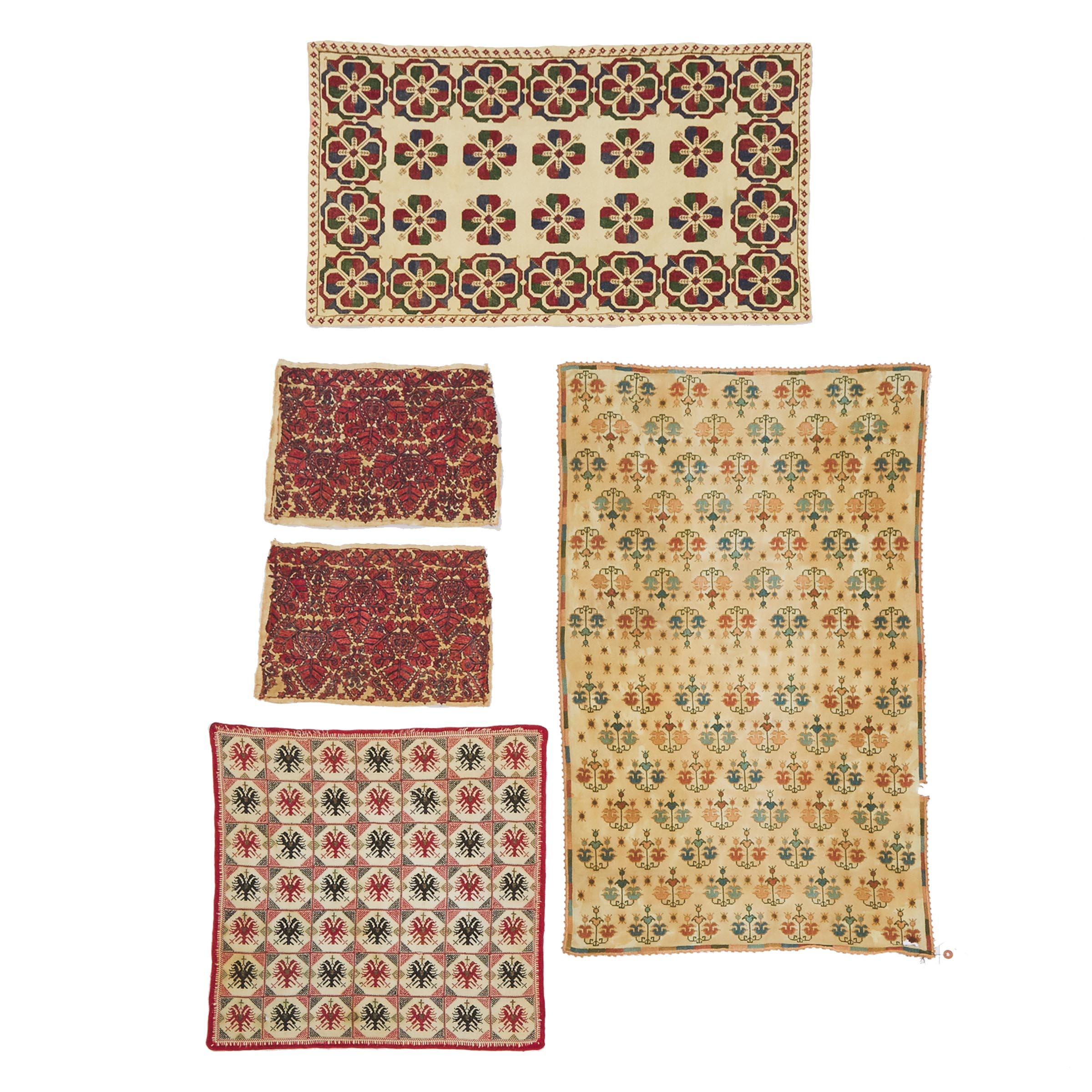 Group of Five Greek Embroideries, c.1910/20