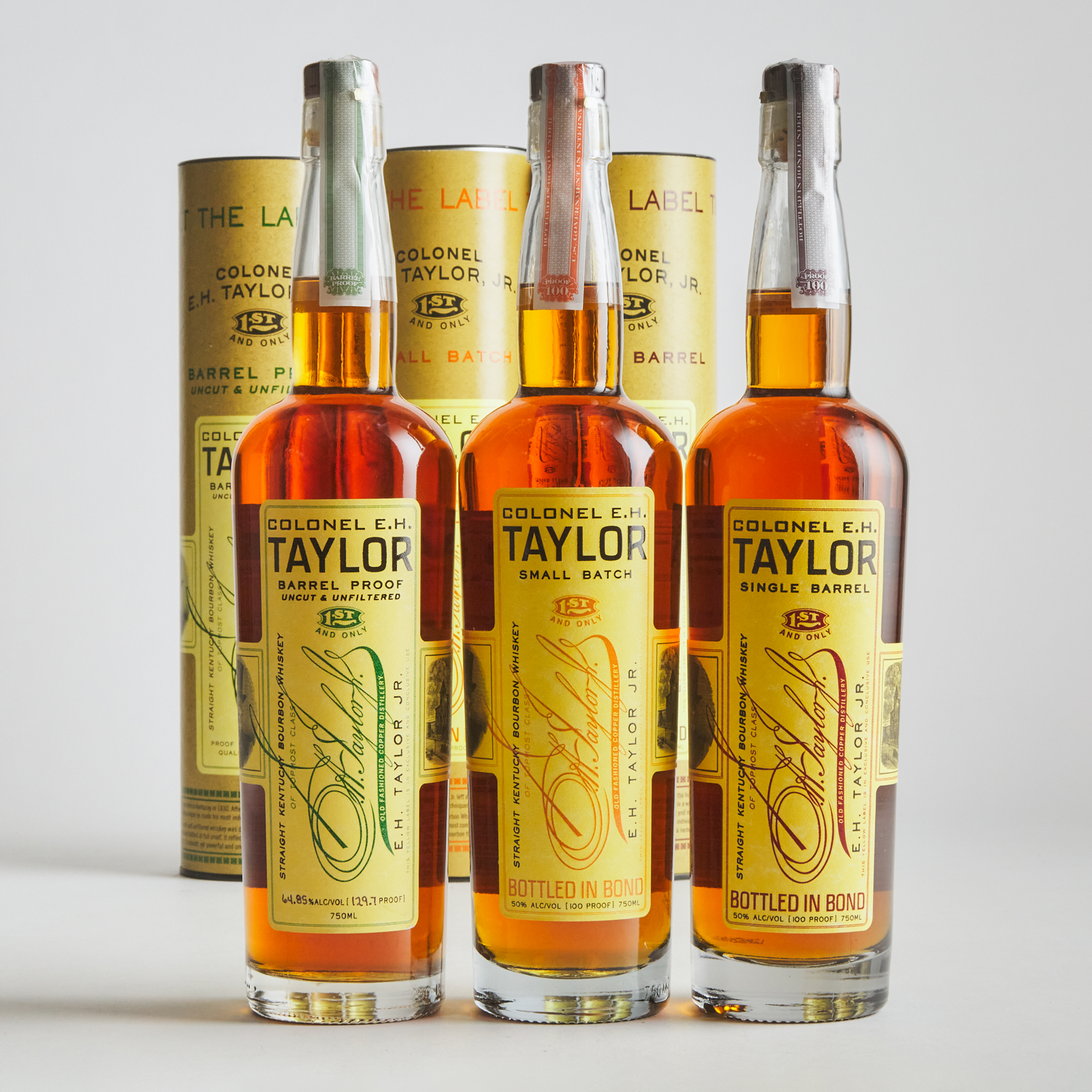 COLONEL E.H. TAYLOR JR. BARREL PROOF STRAIGHT KENTUCKY BOURBON WHISKEY (ONE 750 ML)
COLONEL E.H. TAYLOR JR. SINGLE BARREL STRAIGHT KENTUCKY BOURBON WHISKEY (ONE 750 ML)
COLONEL E.H. TAYLOR JR. SMALL BATCH STRAIGHT KENTUCKY BOURBON WHISKEY (ONE 750 ML)