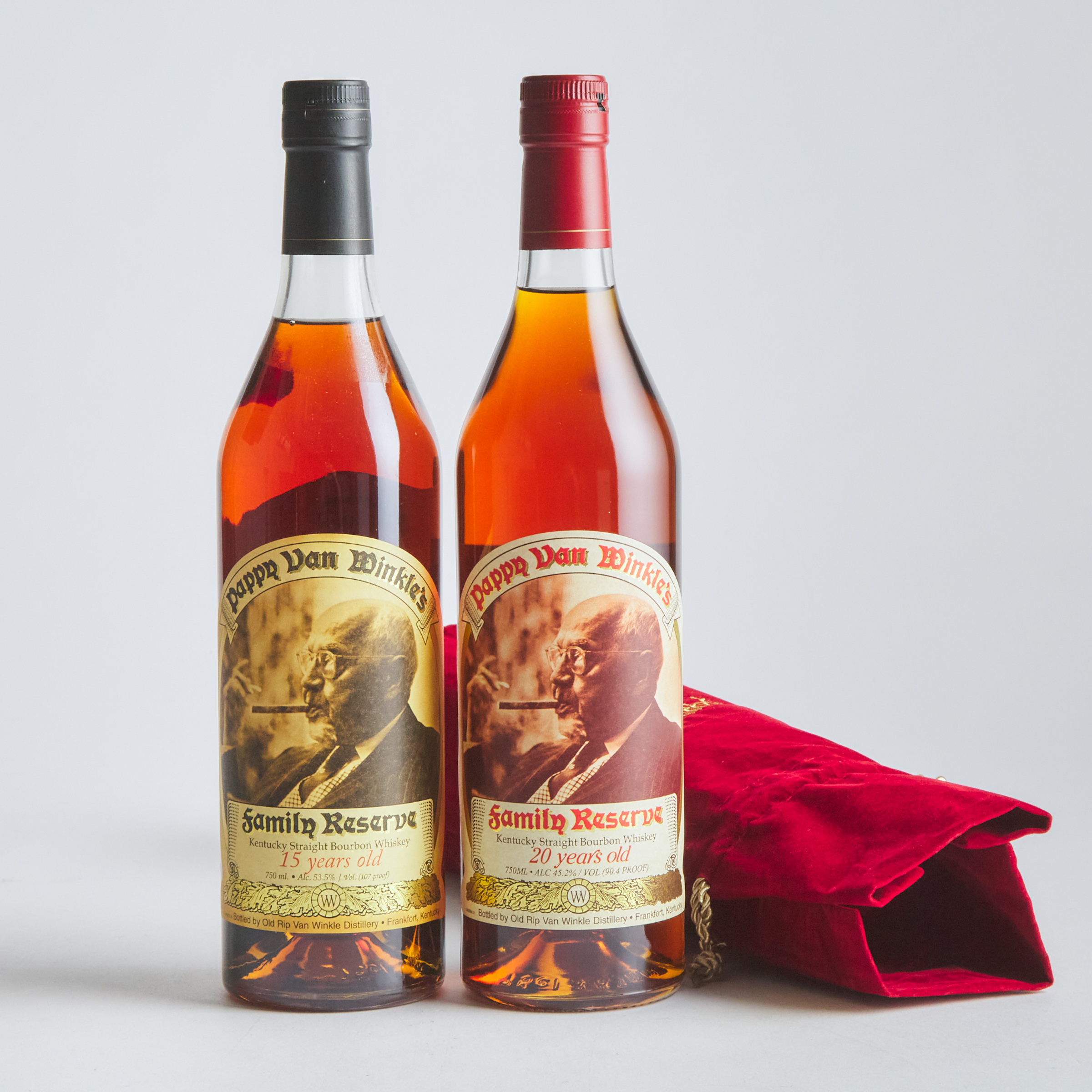 PAPPY VAN WINKLE FAMILY RESERVE KENTUCKY STRAIGHT BOURBON WHISKEY 20 YEARS (ONE 750 ML)
PAPPY VAN WINKLE FAMILY RESERVE KENTUCKY STRAIGHT BOURBON WHISKEY 15 YEARS (ONE 750 ML)