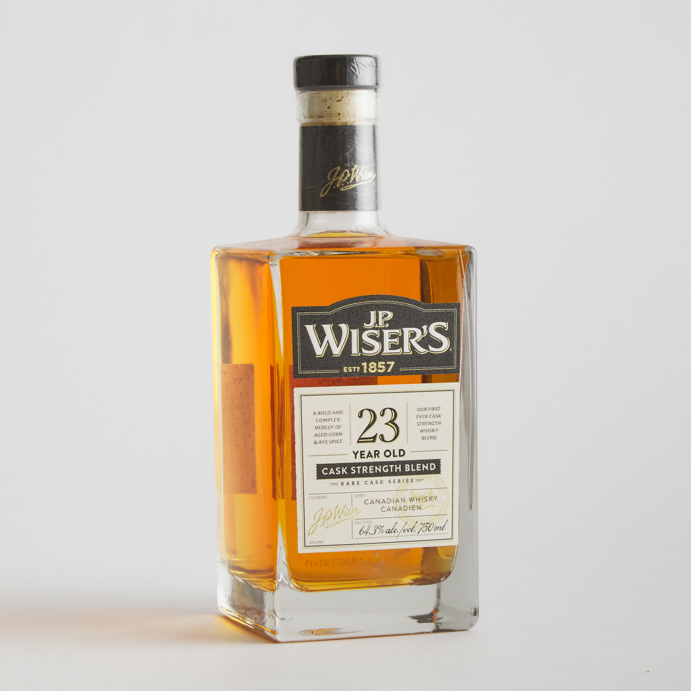 J.P. WISER'S BLENDED CANADIAN WHISKY 23 YEARS (ONE 750 ML)
