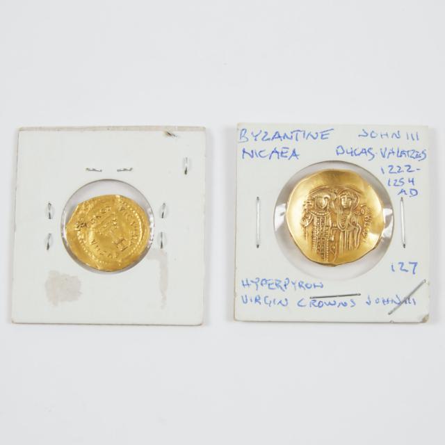 Two Byzantine Gold Coins