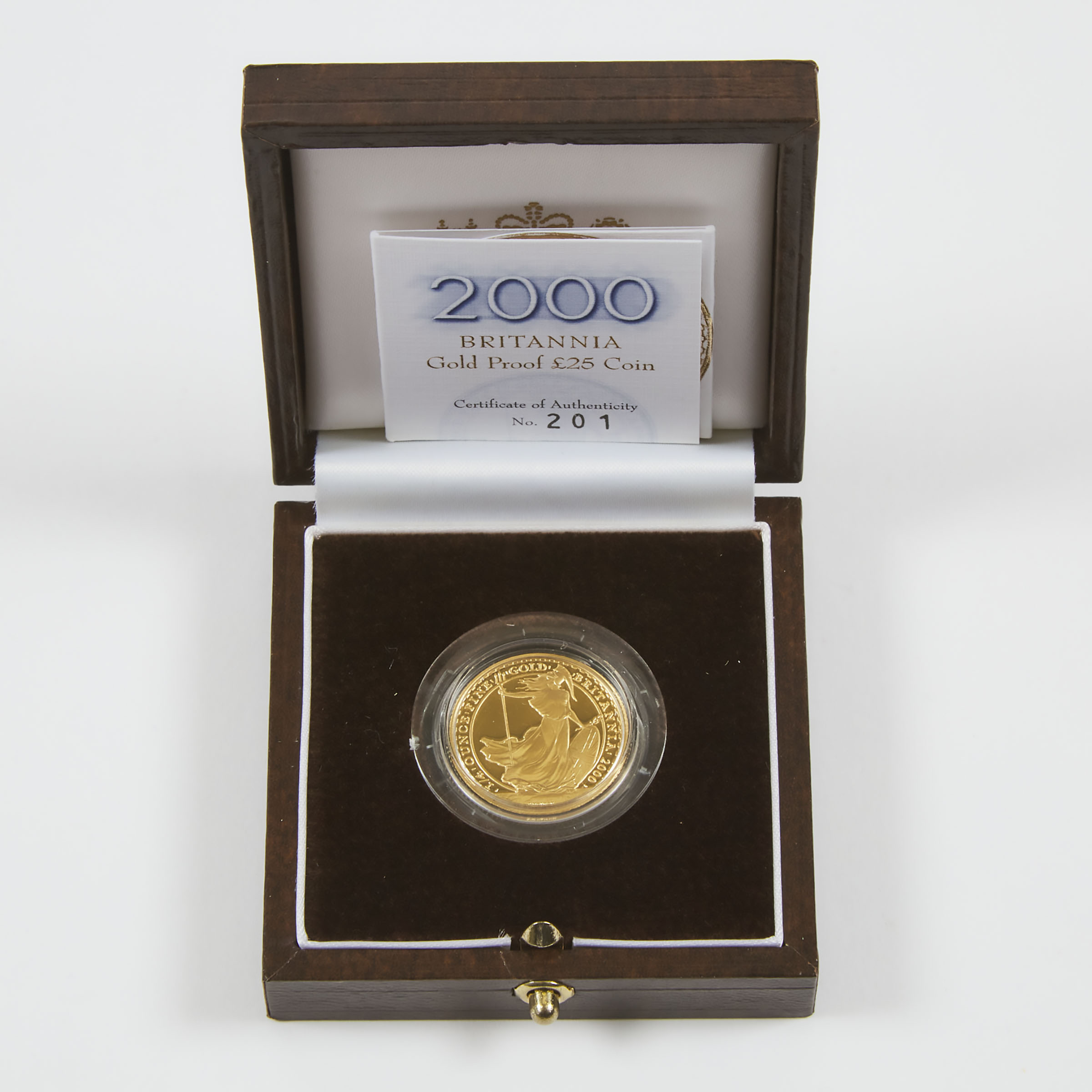British 2000 Quarter Ounce 25 Pound Gold Coin