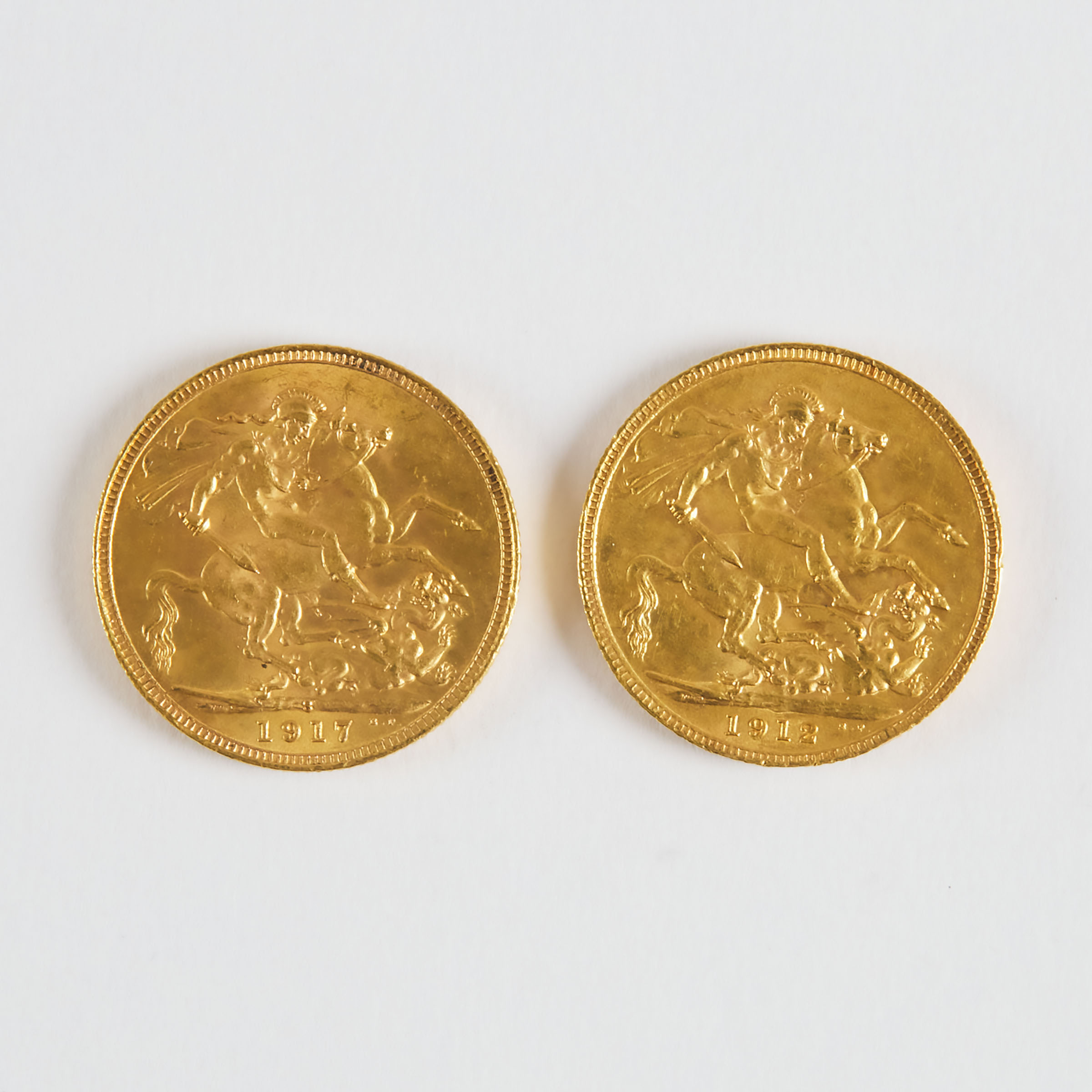 2 x Gold Sovereigns