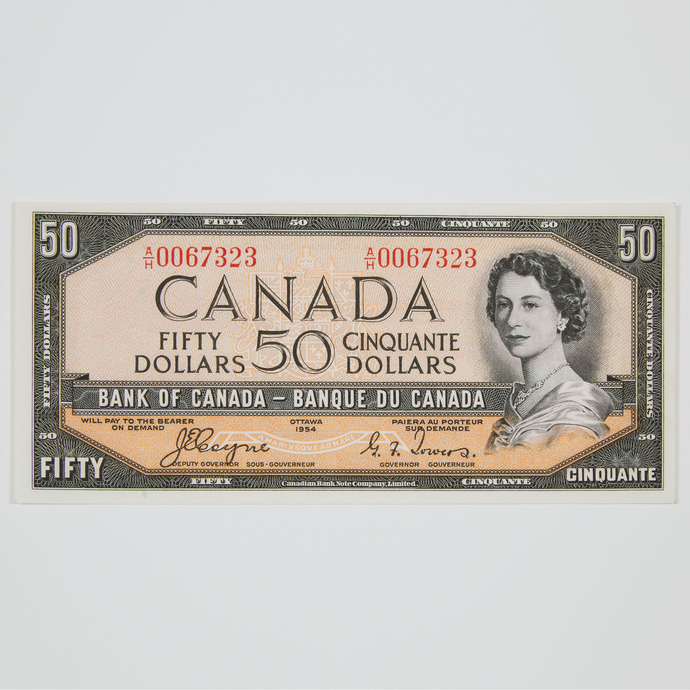 Bank Of Canada 1954 $50 'Devil's Face' Banknote