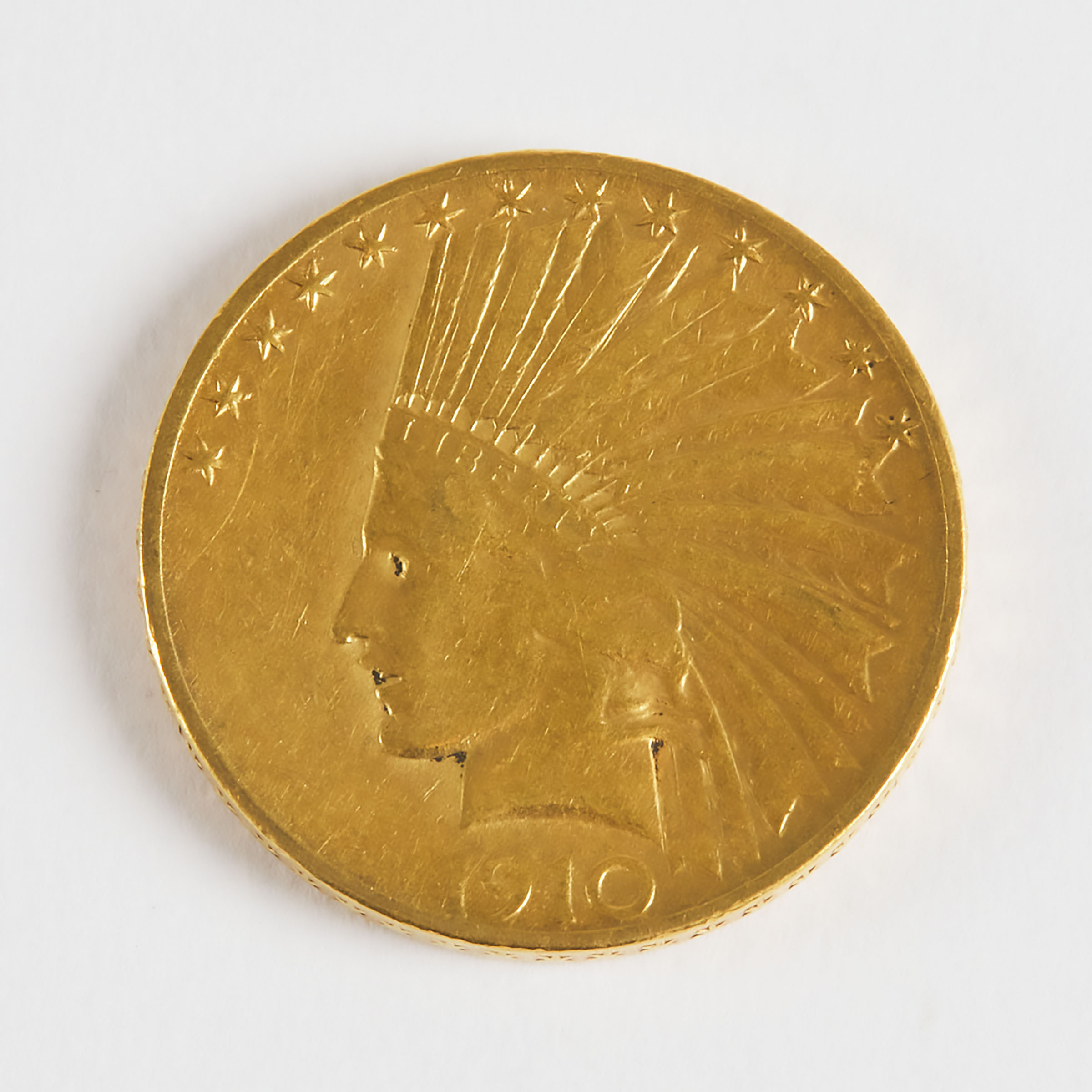 American 1910S $10 Eagle Gold Coin